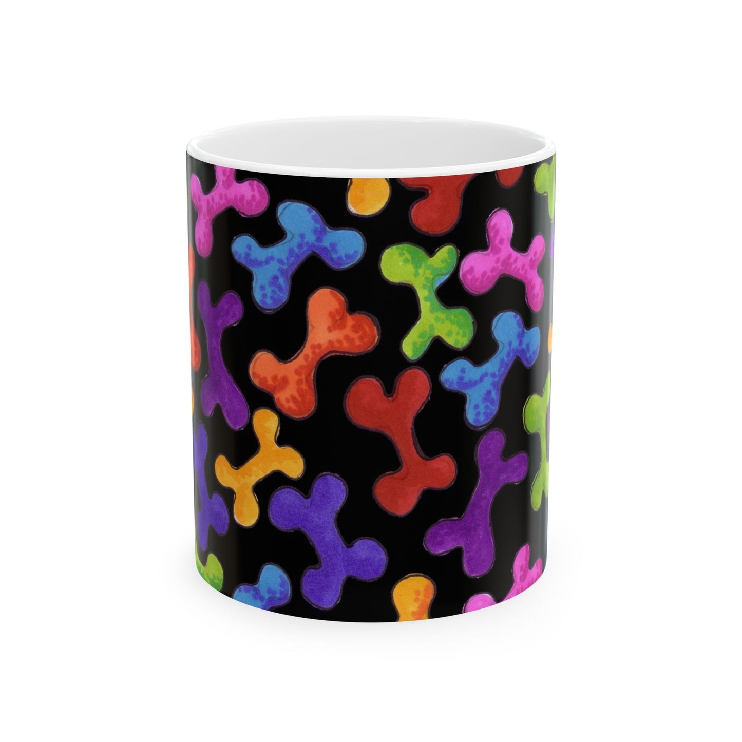 Fancy Bones Black / Multi Cup