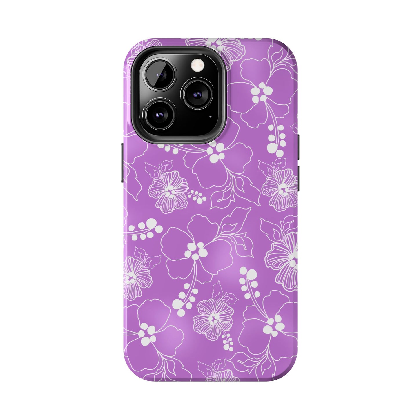 Lacey Hibiscus Orchid Phone Case