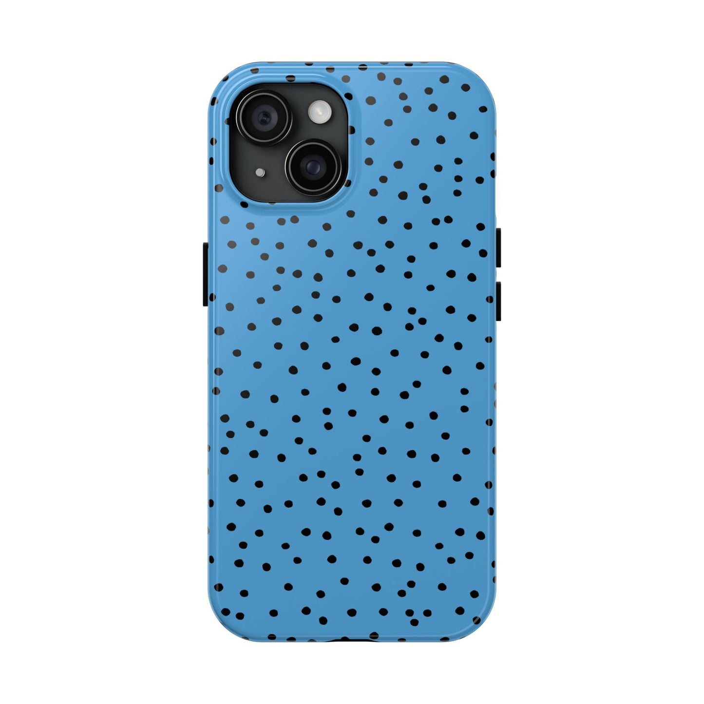 Dinky Dots Turquoise / Black Phone Case