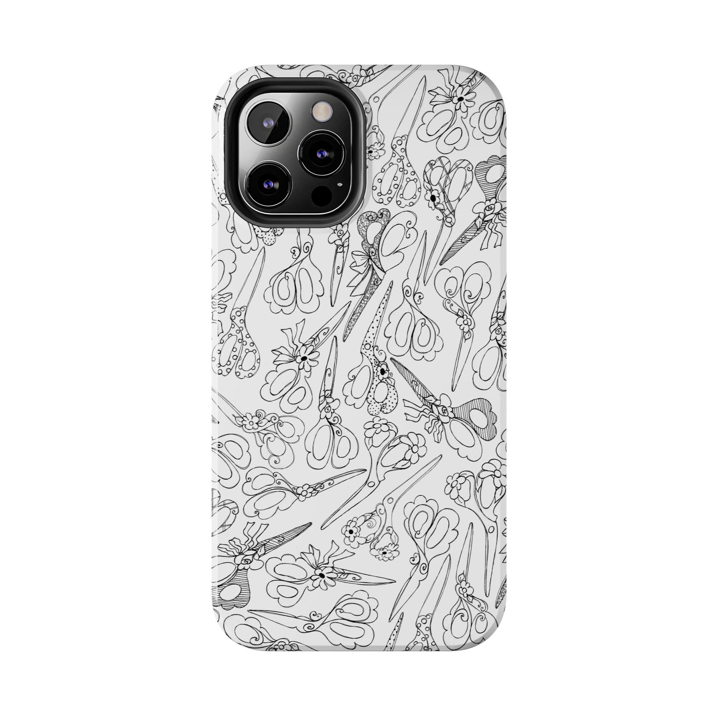 Scissor Blizzard White Phone Case