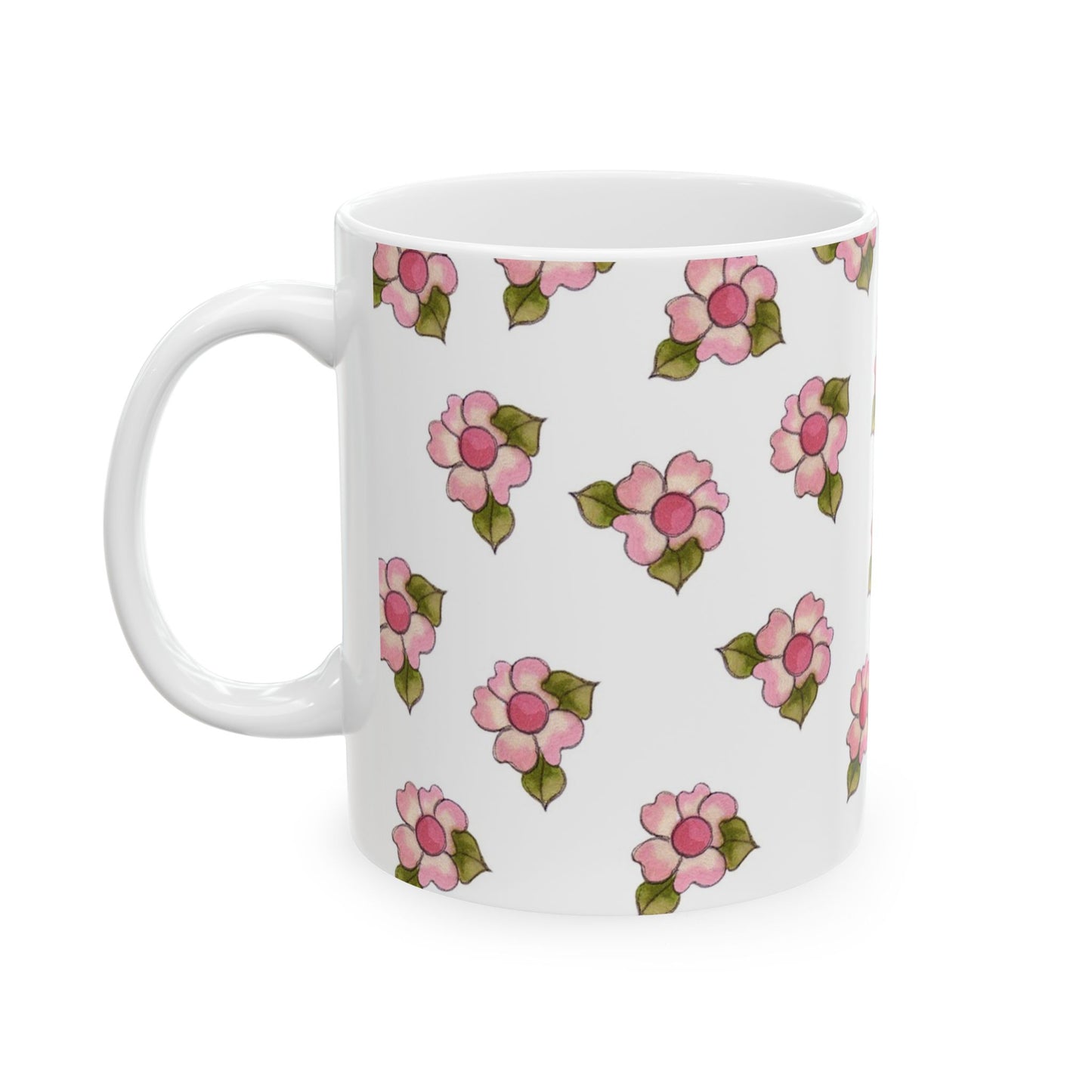Daisy Delight White Cup