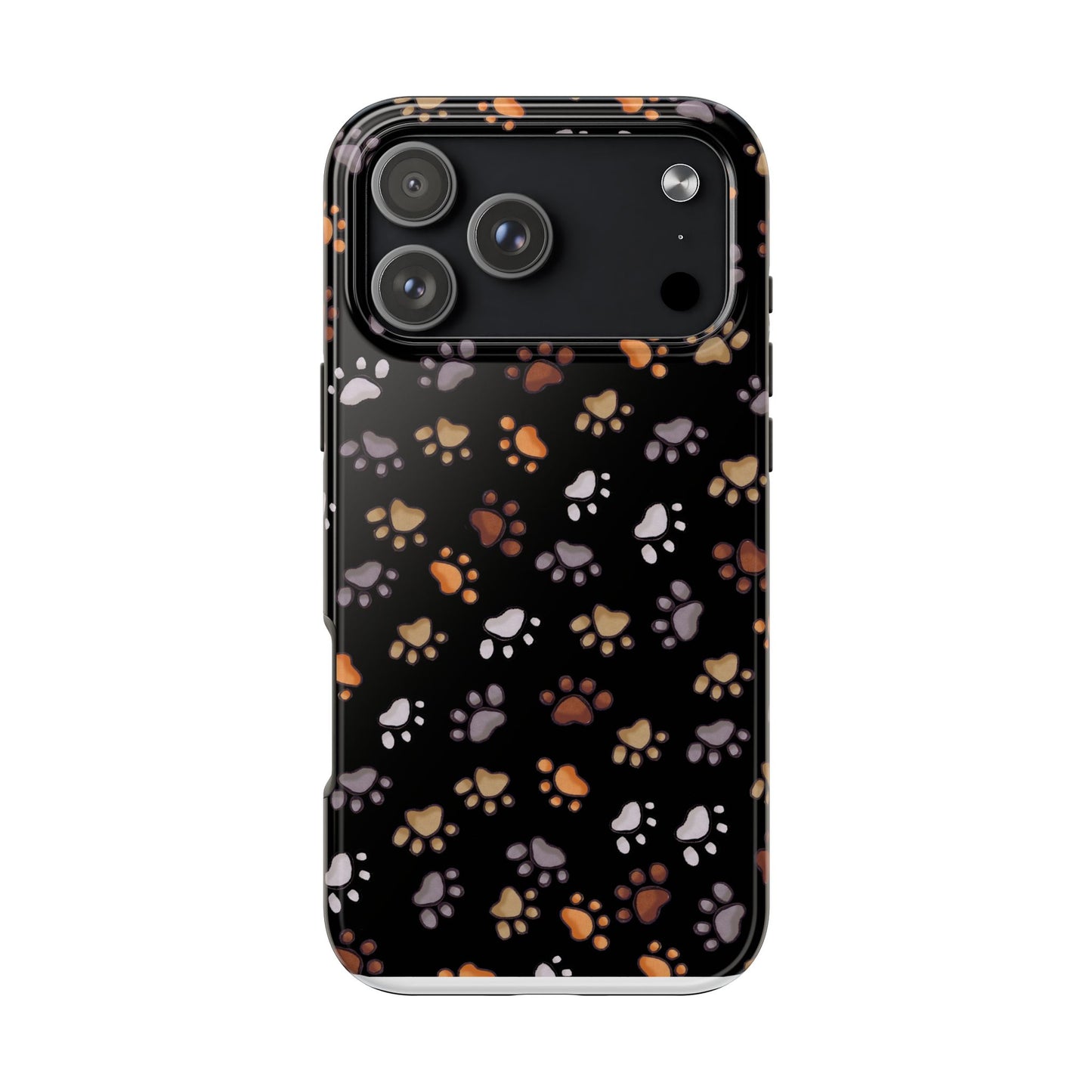 Puppy Paws Black Phone Case