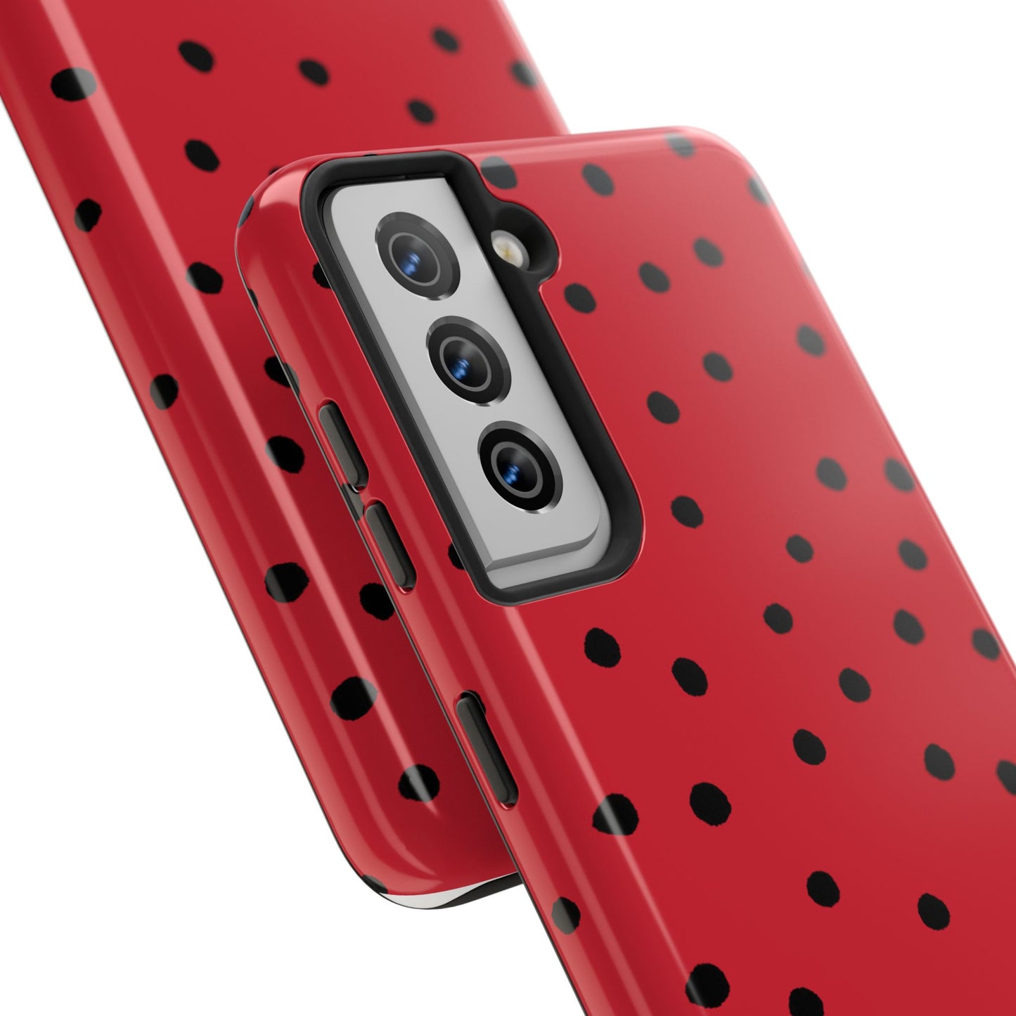 Dinky Dots Red / Black Phone Case