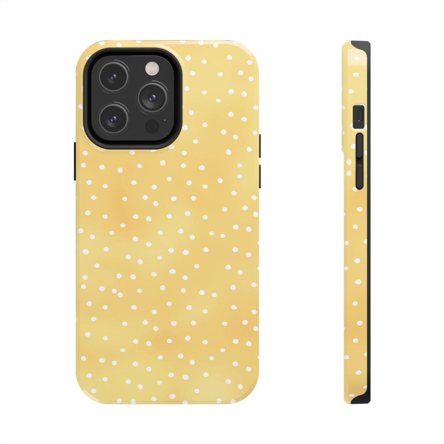 Dinky Dots Sunshine / White Phone Case