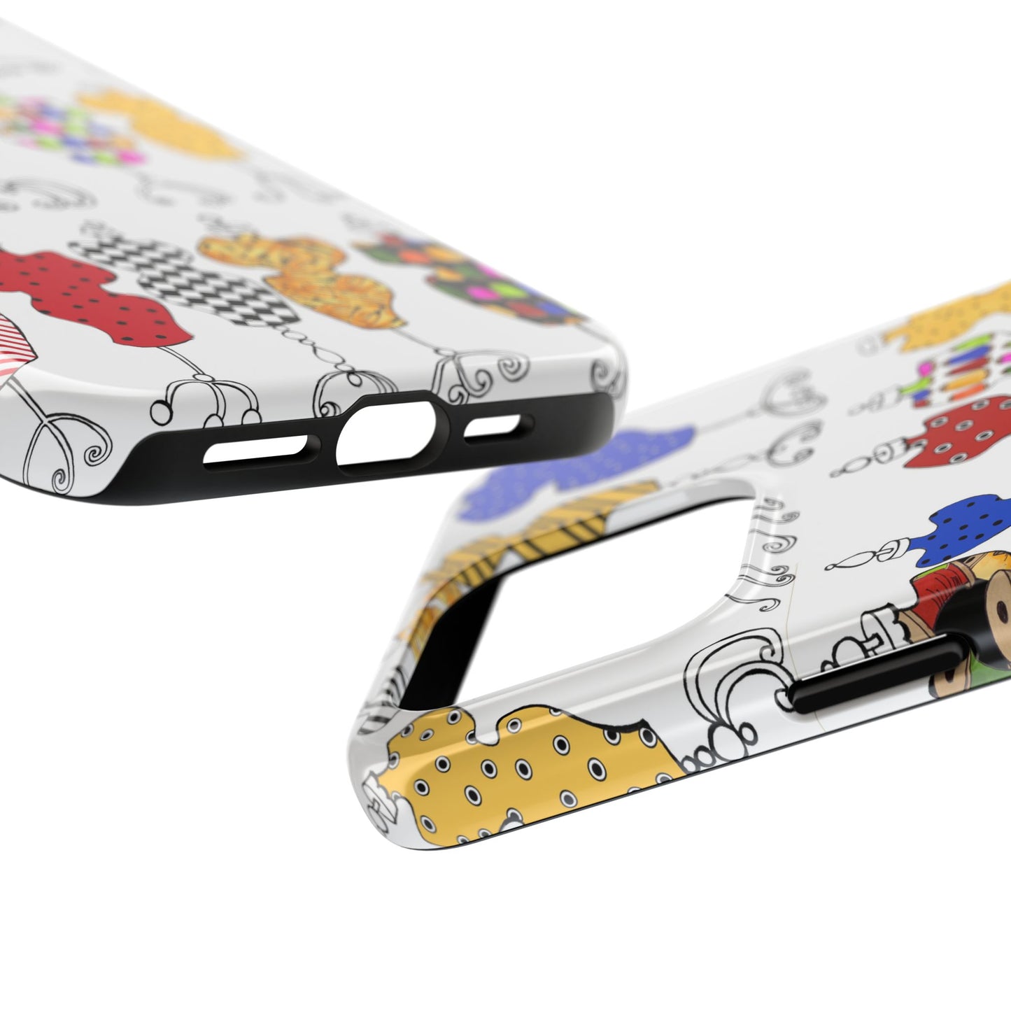 Go Figure White / Multi Phone Case