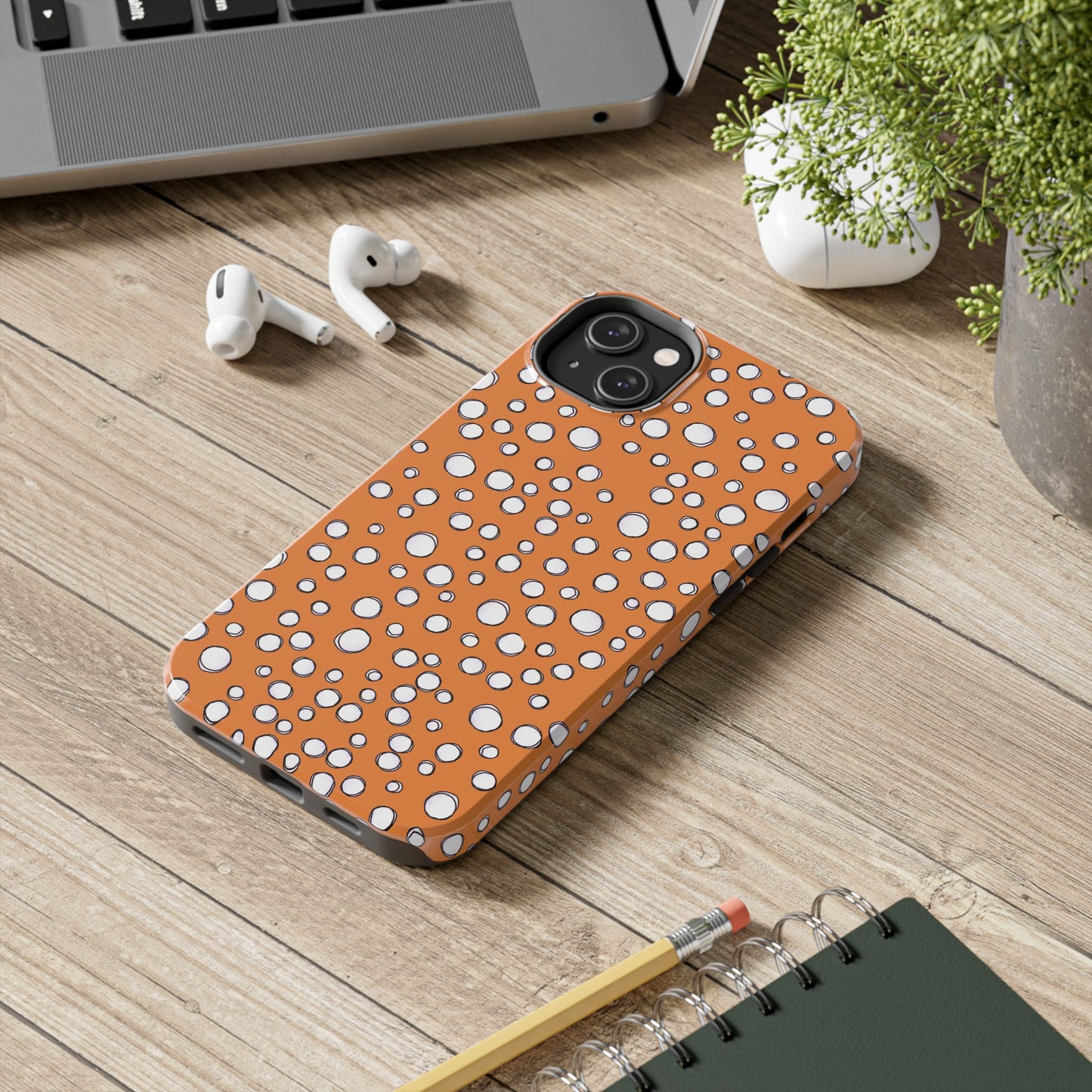 Pot Dots Orange Phone Case
