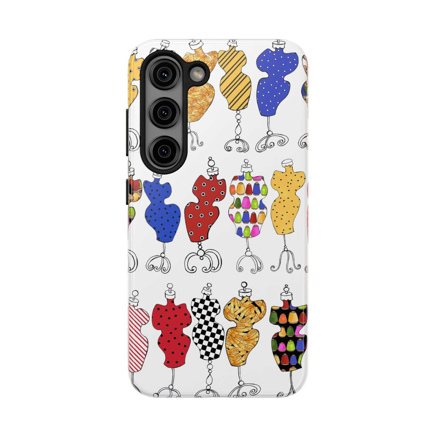 Go Figure White / Multi Phone Case
