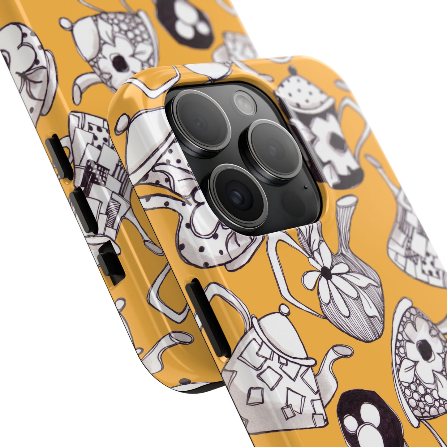 Fancy Pots Yellow Phone Case