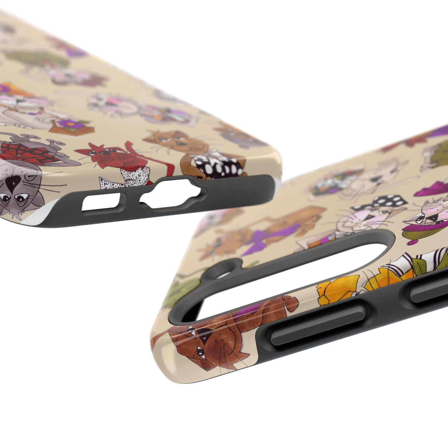 Spice Cats Tossed Muslin Phone Case