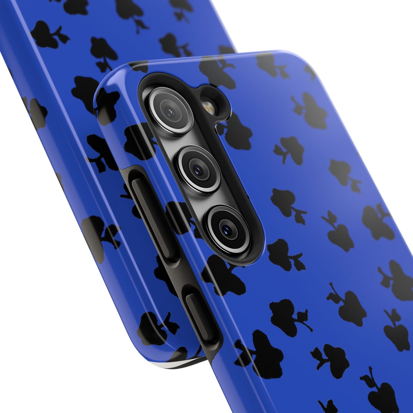 Happy Apples Blue / Black Phone Case