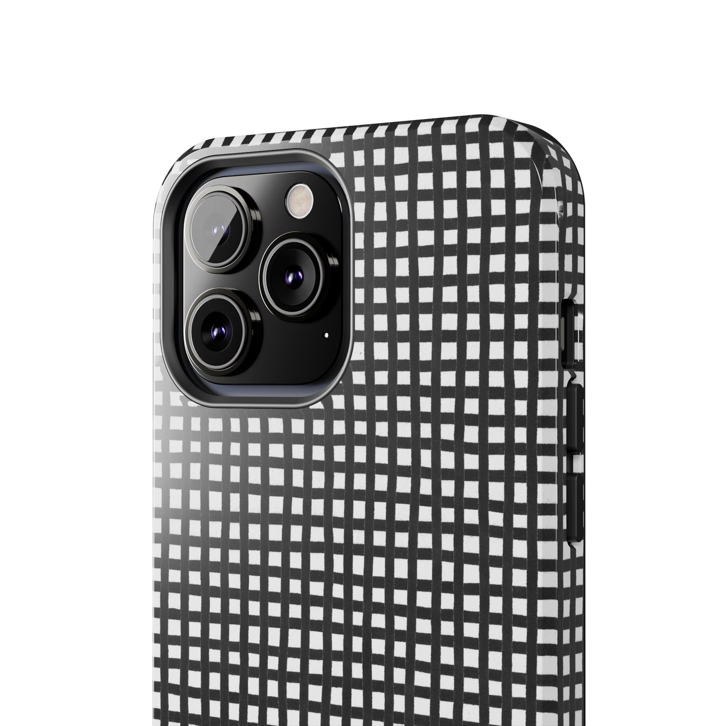 Chipper Check Black / White Phone Case