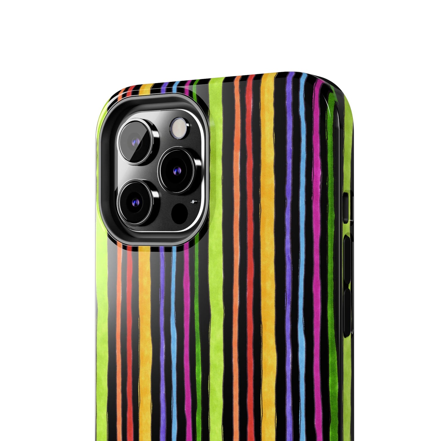 Stripe Fancy Black Phone Case