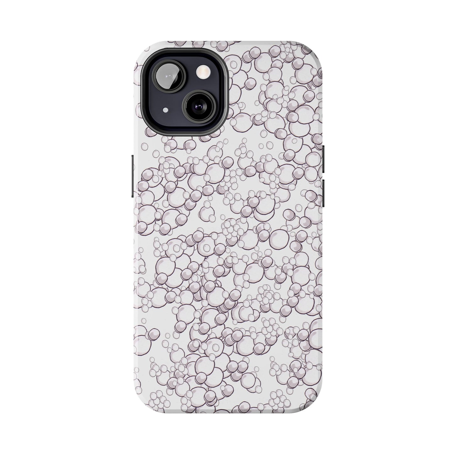 Bubble Dots White Phone Case