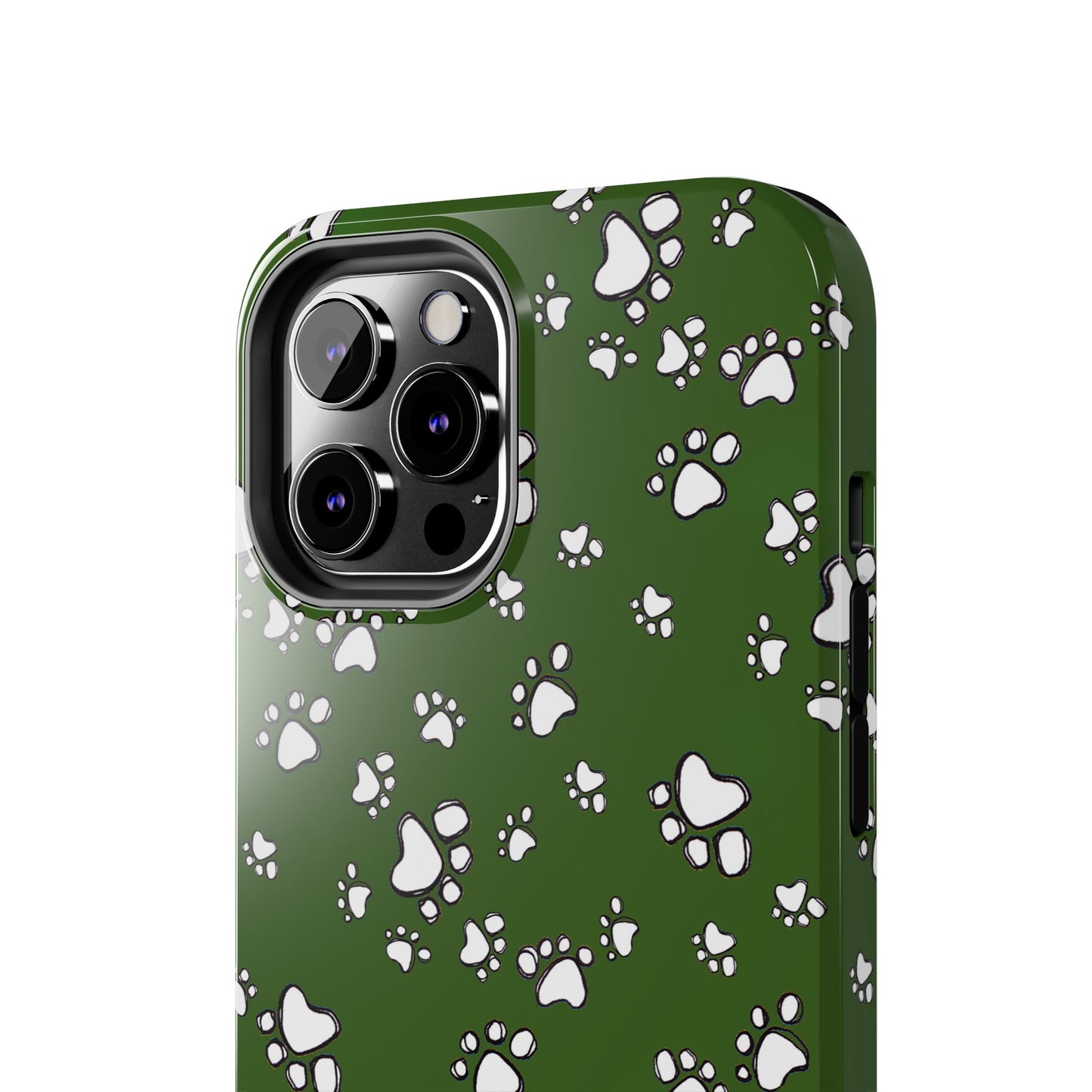 Paw Flakes Green Phone Case