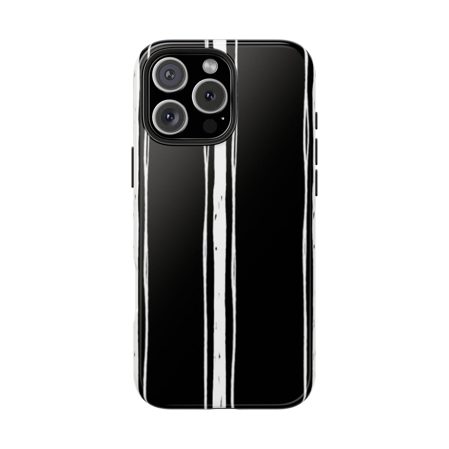 Black / White Stripe Phone Case