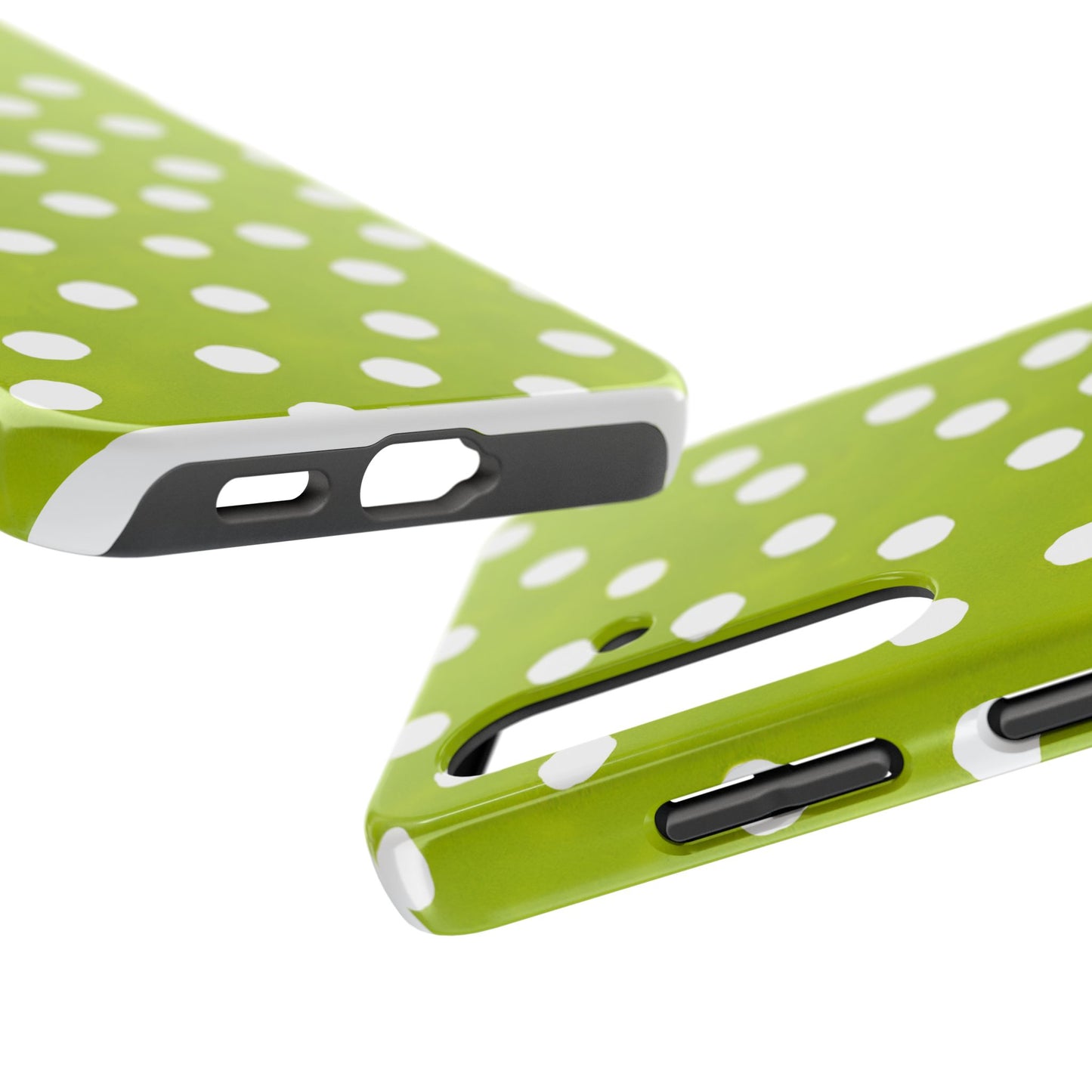 Jumbo Dots Green / White Phone Case