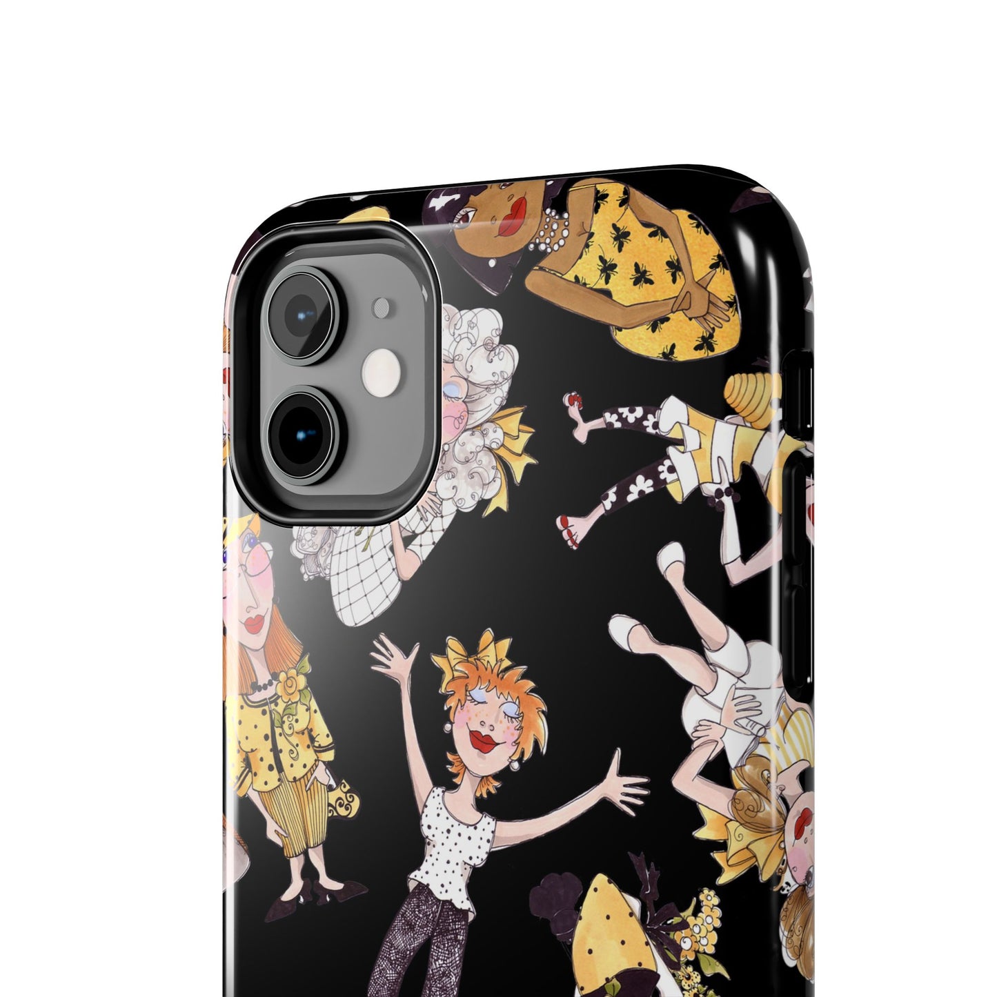 Bee Tossed Black Phone Case