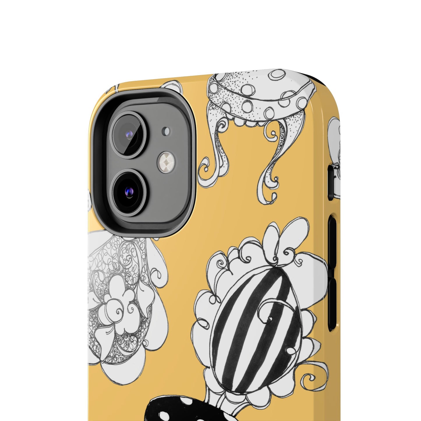 Bistro Chairs Yellow Phone Case