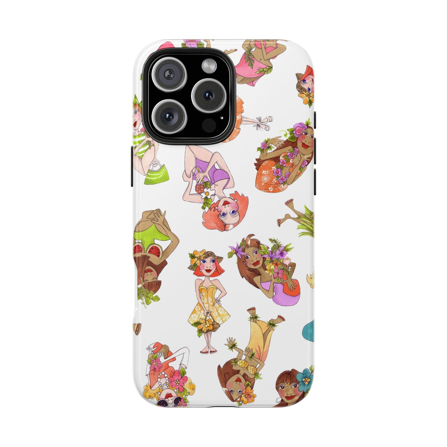 Island Toss White Phone Case