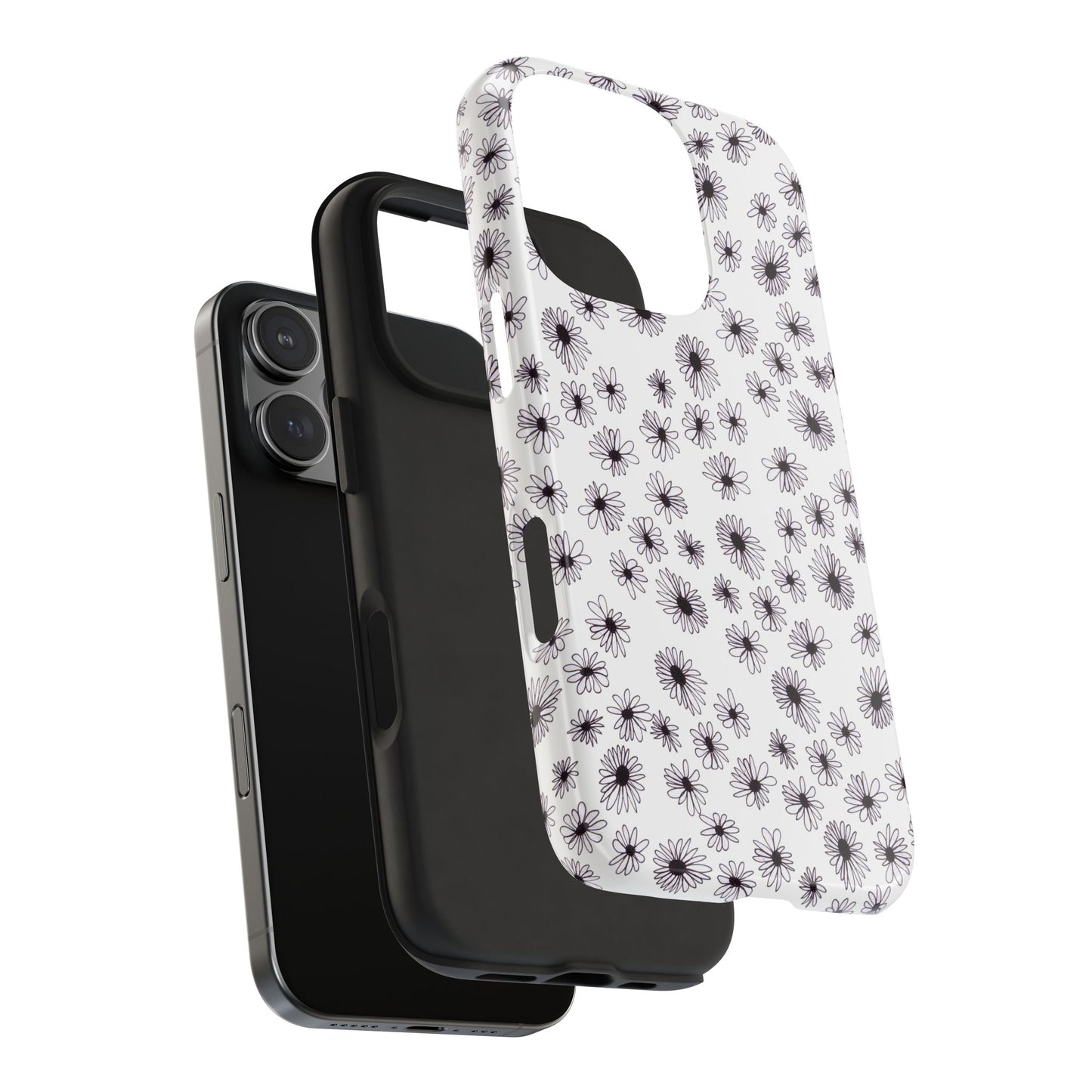 Random Daisy White / Black Phone Case