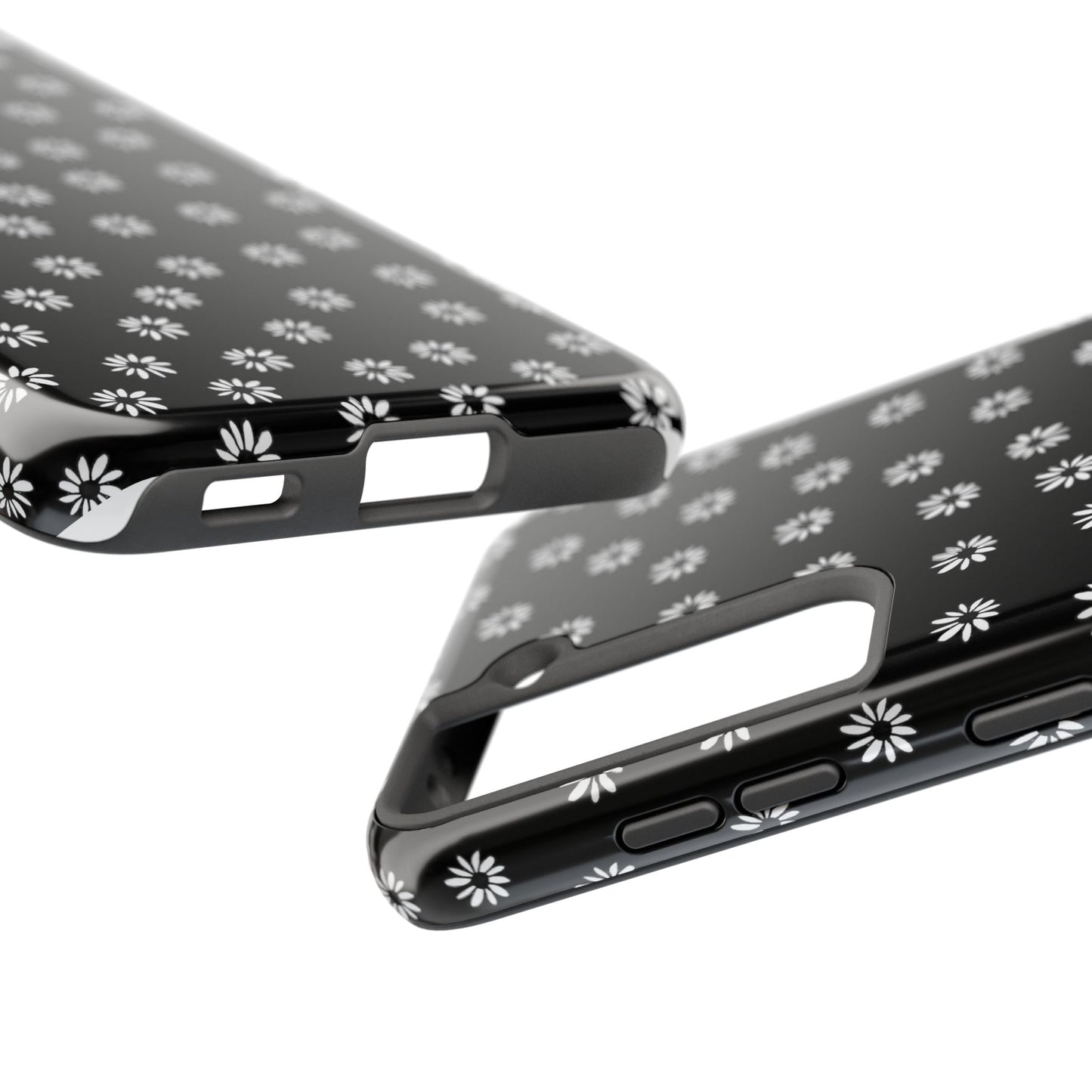 Daisy Dot Black / White Phone Case