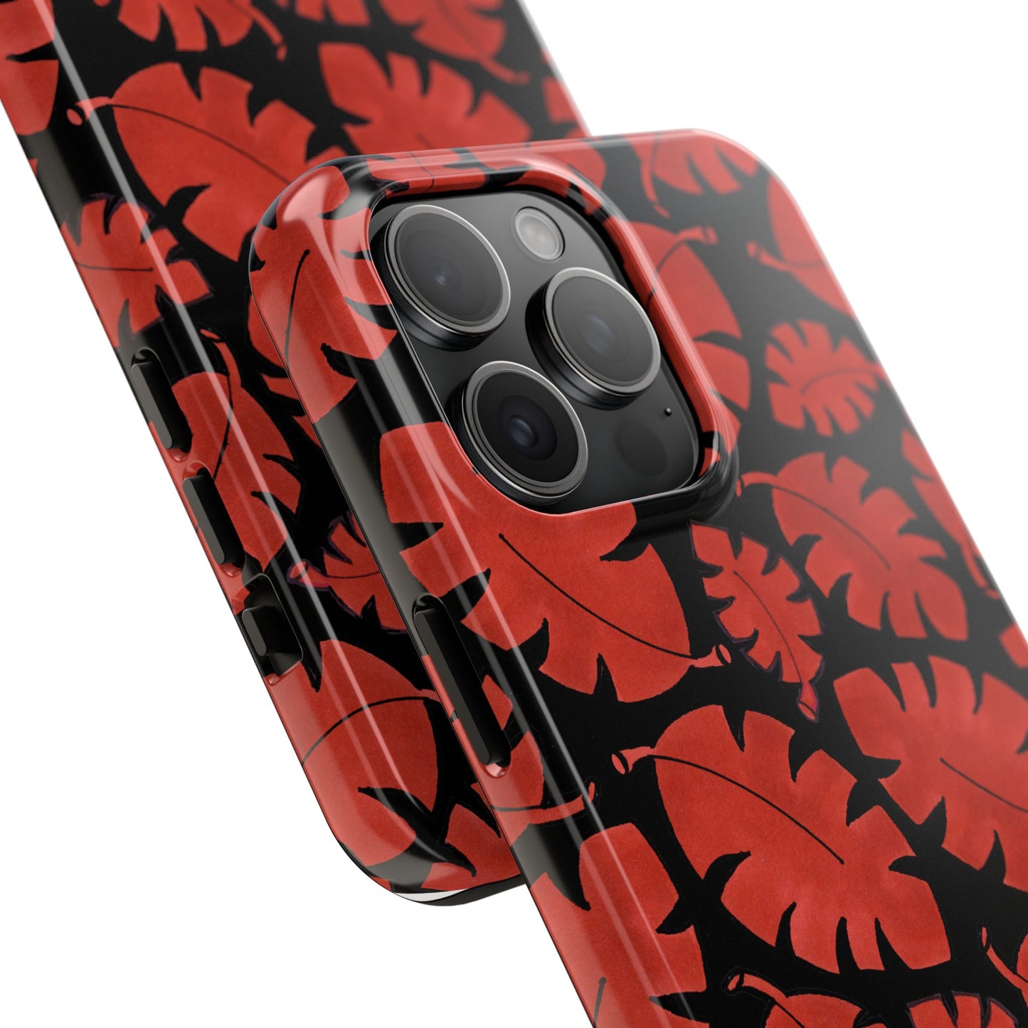Red Bananas Black Phone Case