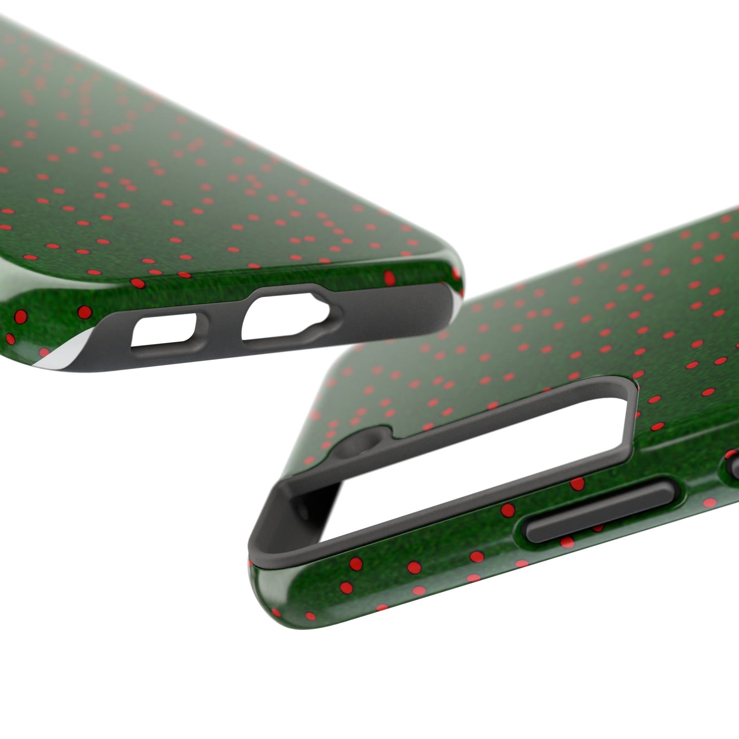 Happy Dots Green / Red Phone Case
