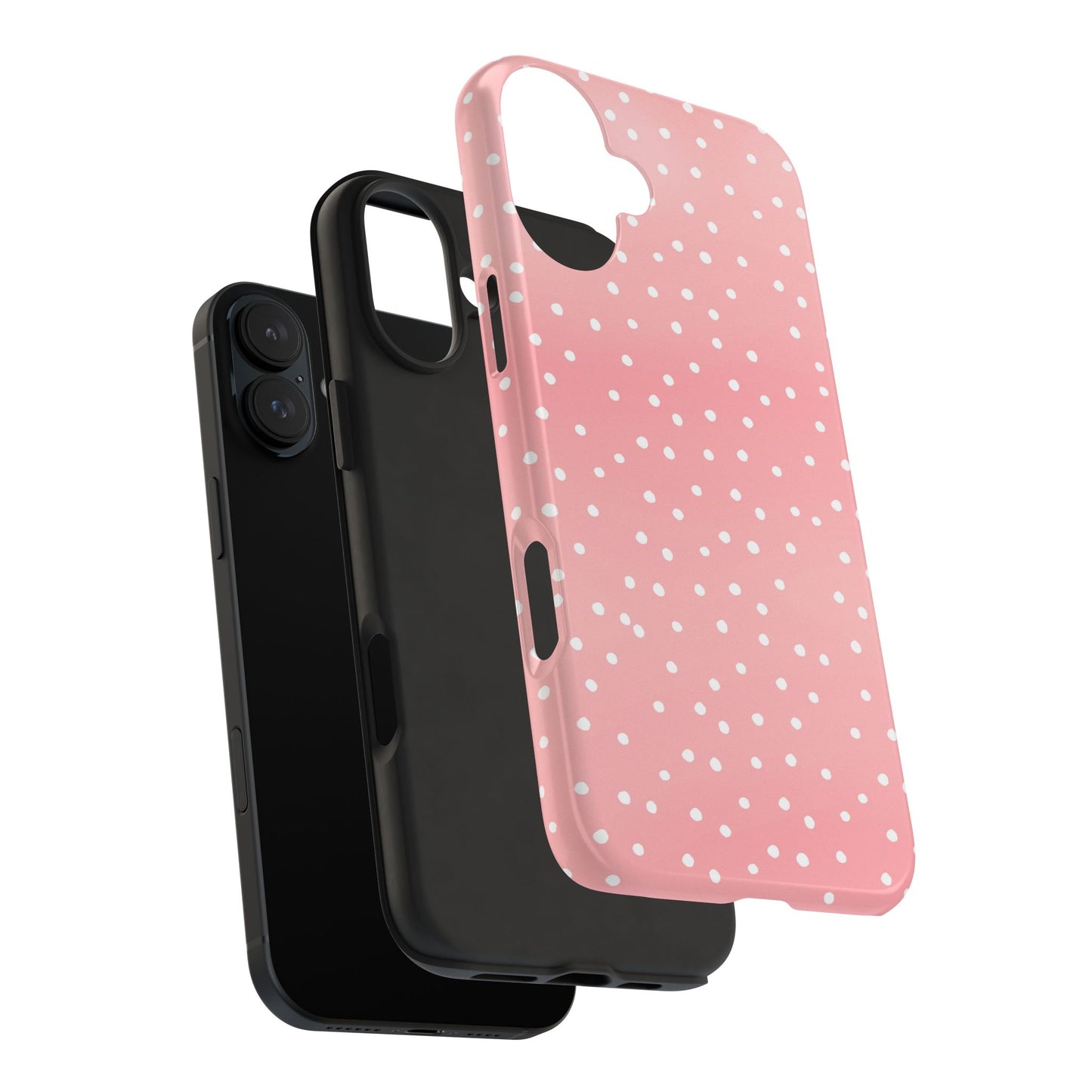 Dinky Dots Coral / White Phone Case