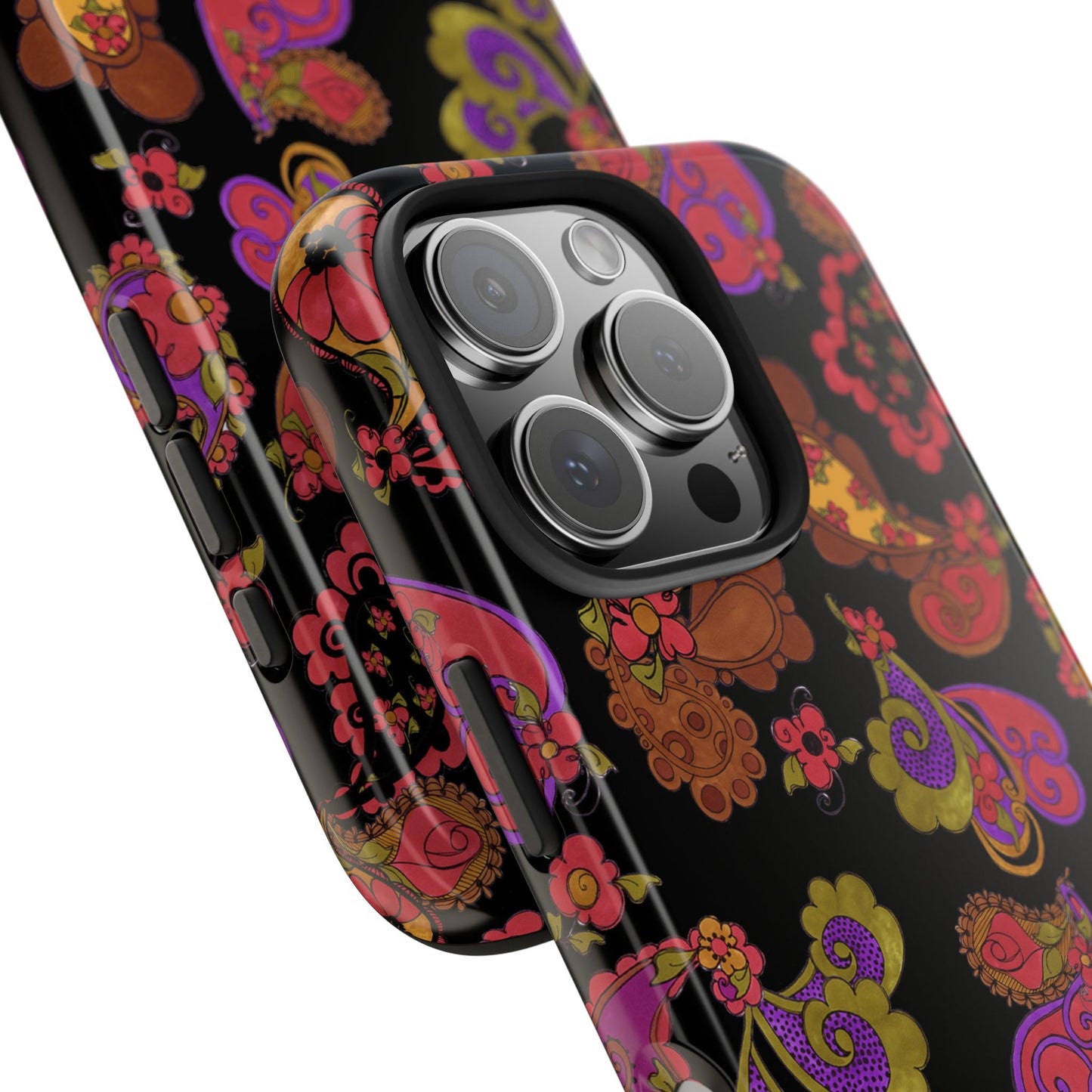 Posie Paisley Black Phone Case