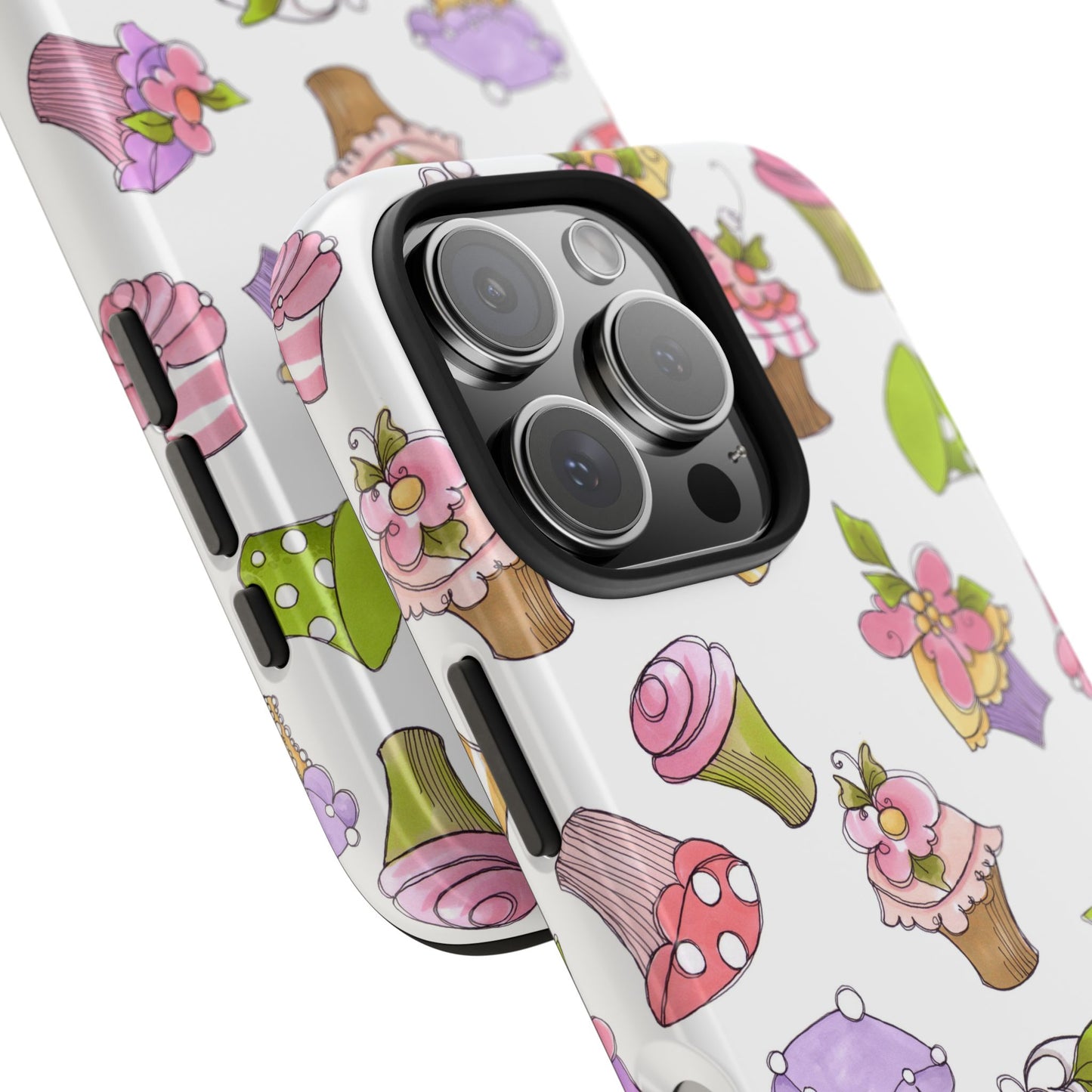 Cupcake Toss White Phone Case