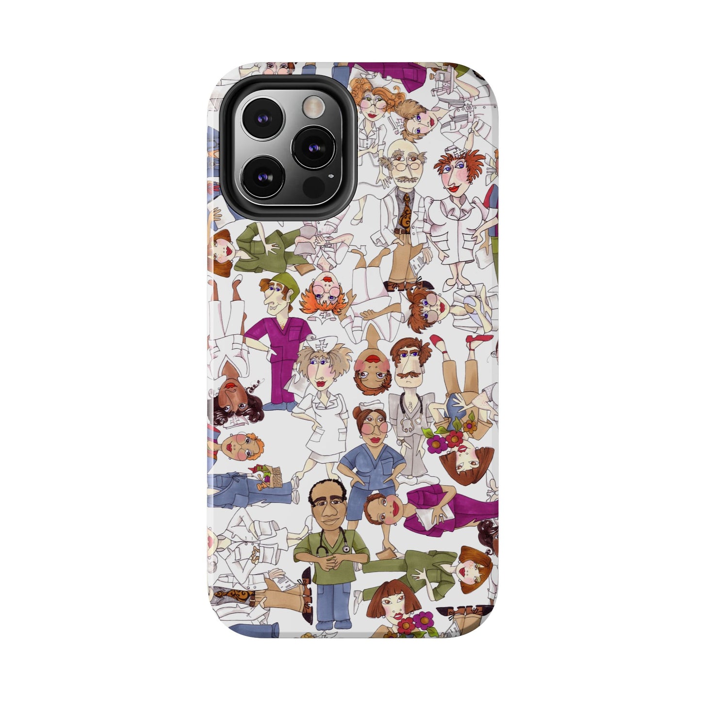 Diverse Nurse White Phone Case