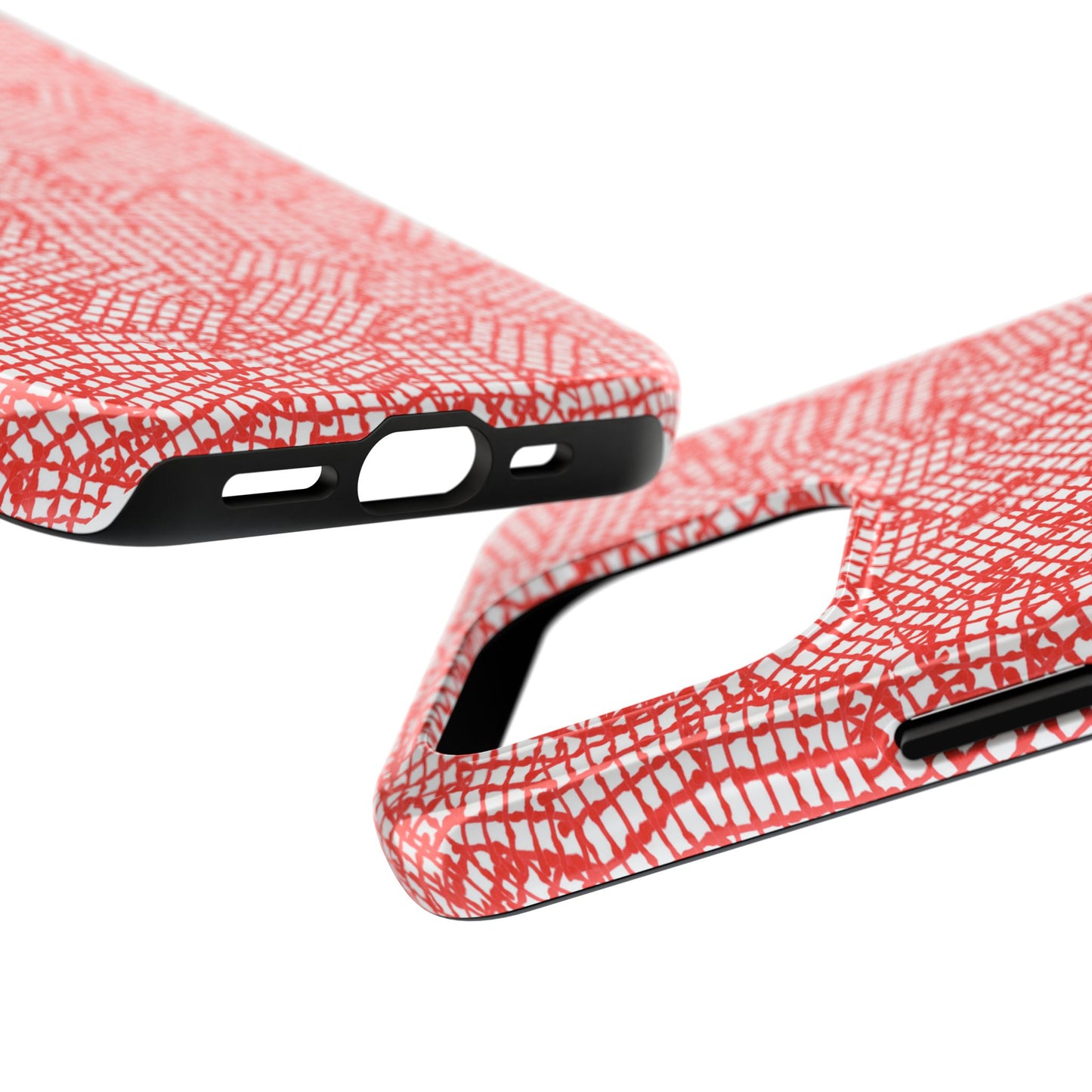 Check Patch Small Red Phone Case