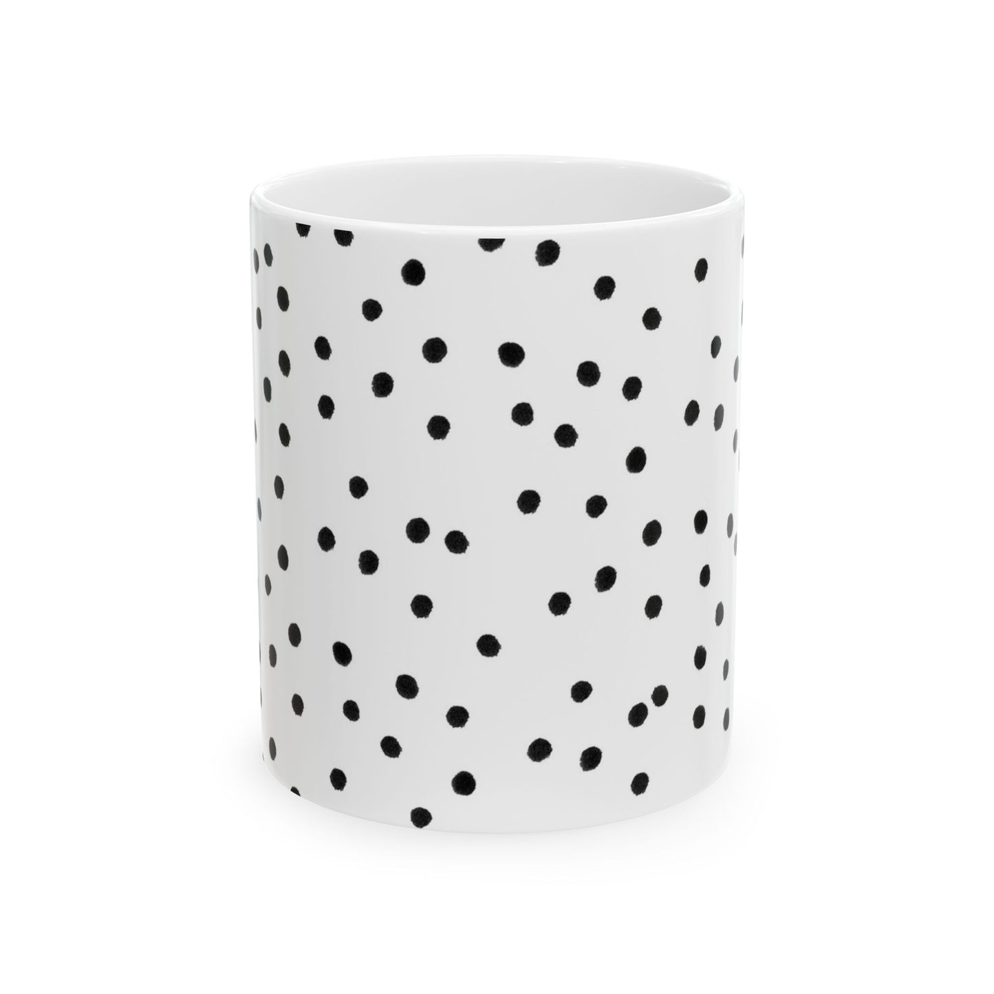 Dinky Dots White / Black Cup
