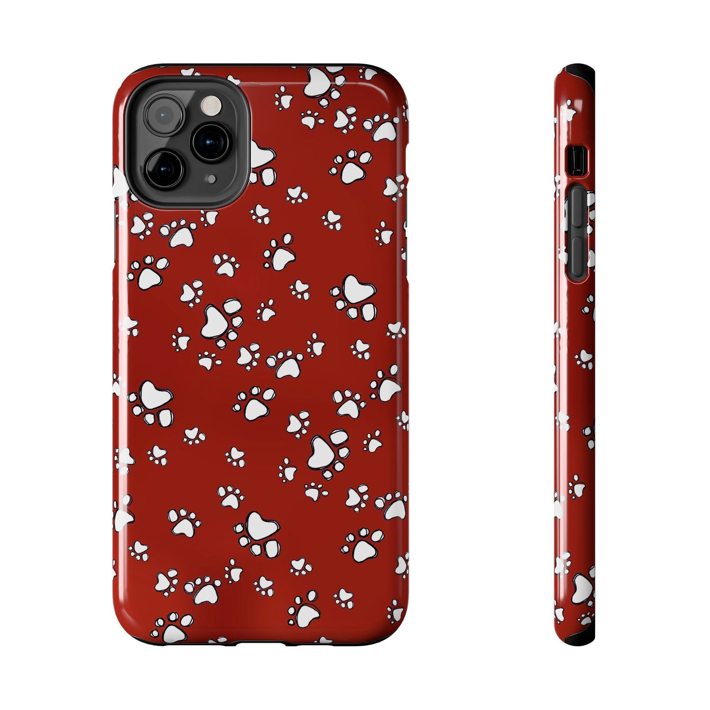 Paw Flakes Red Phone Case