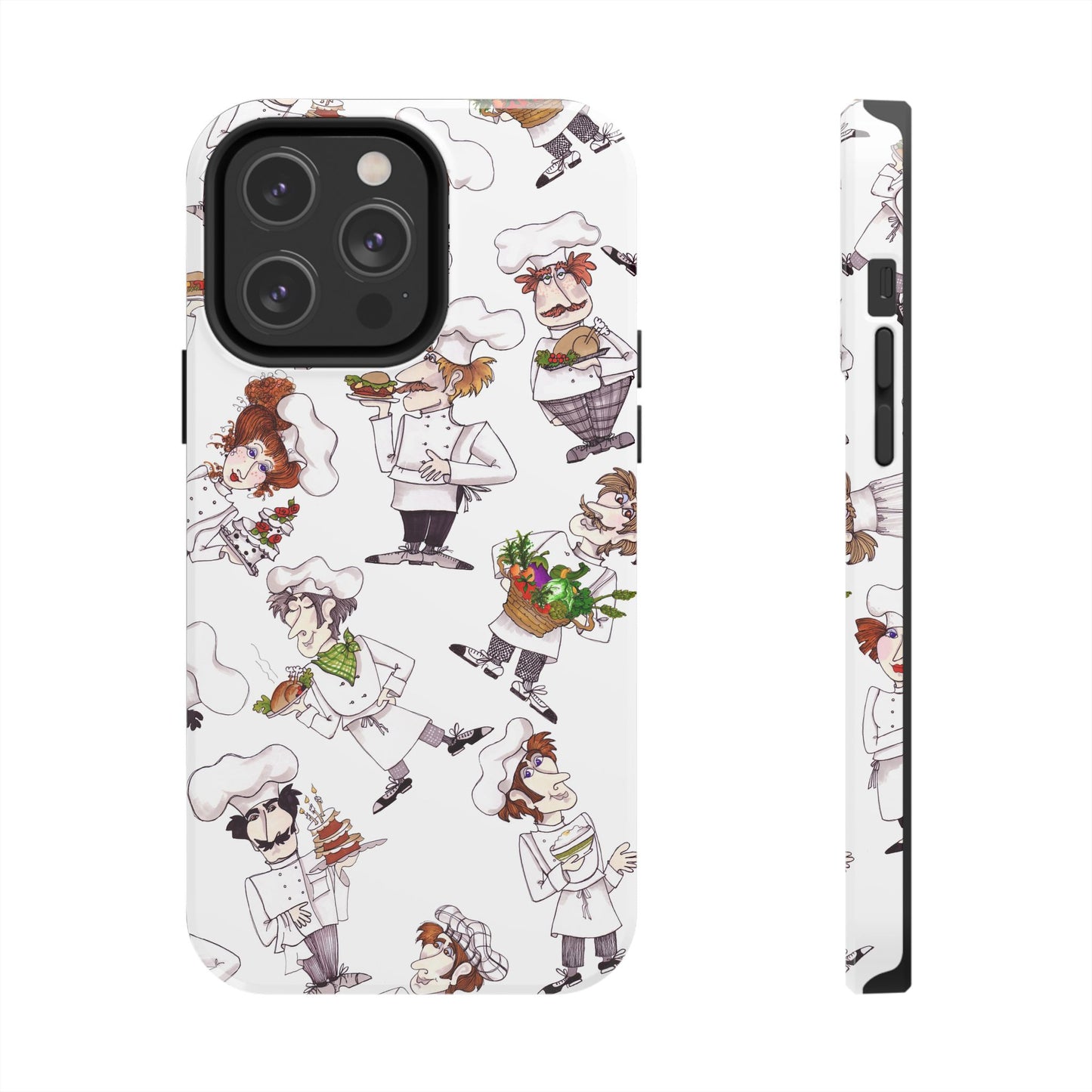 Tossed Chefs White Phone Case