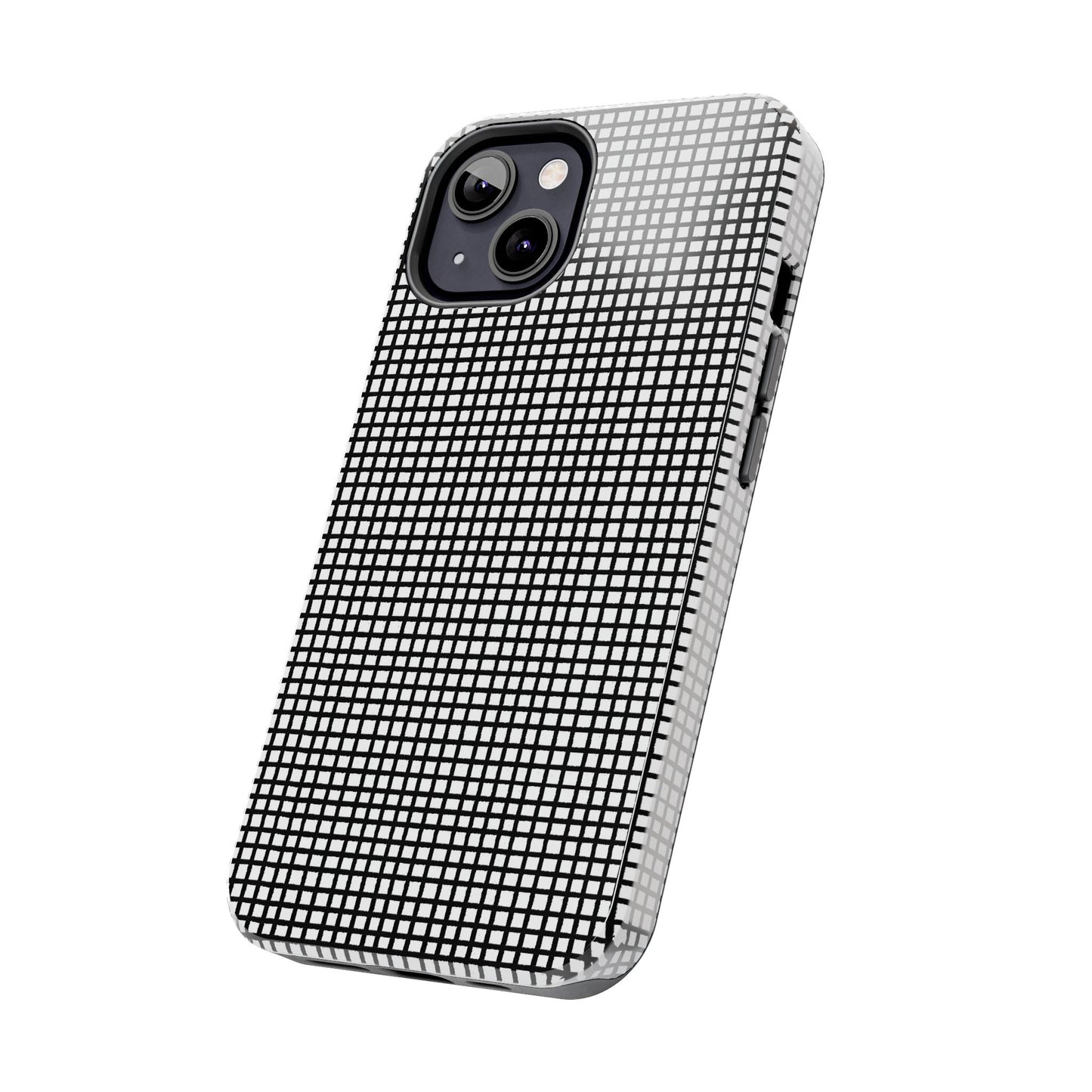 Gingham Black / White Phone Case