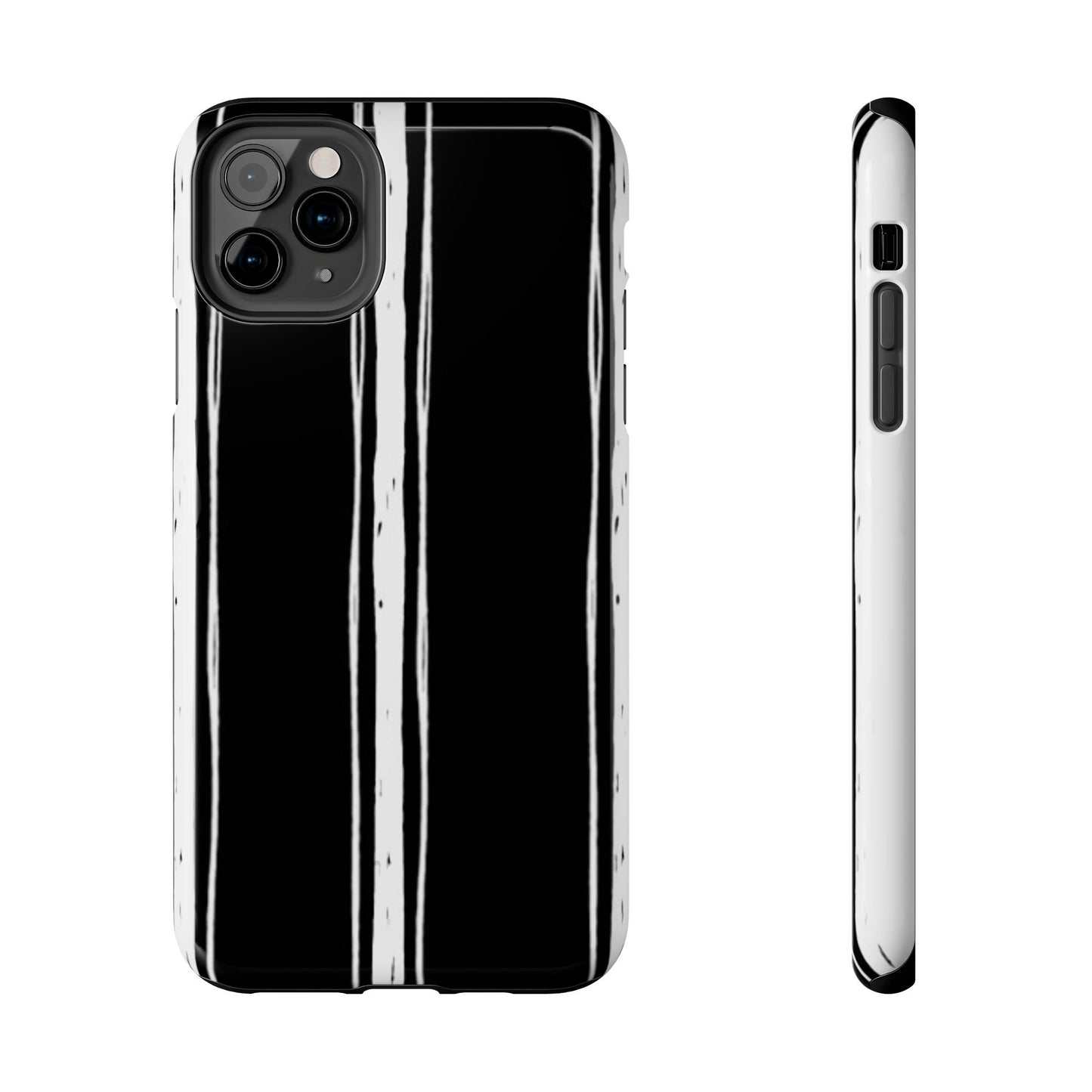 Black / White Stripe Phone Case