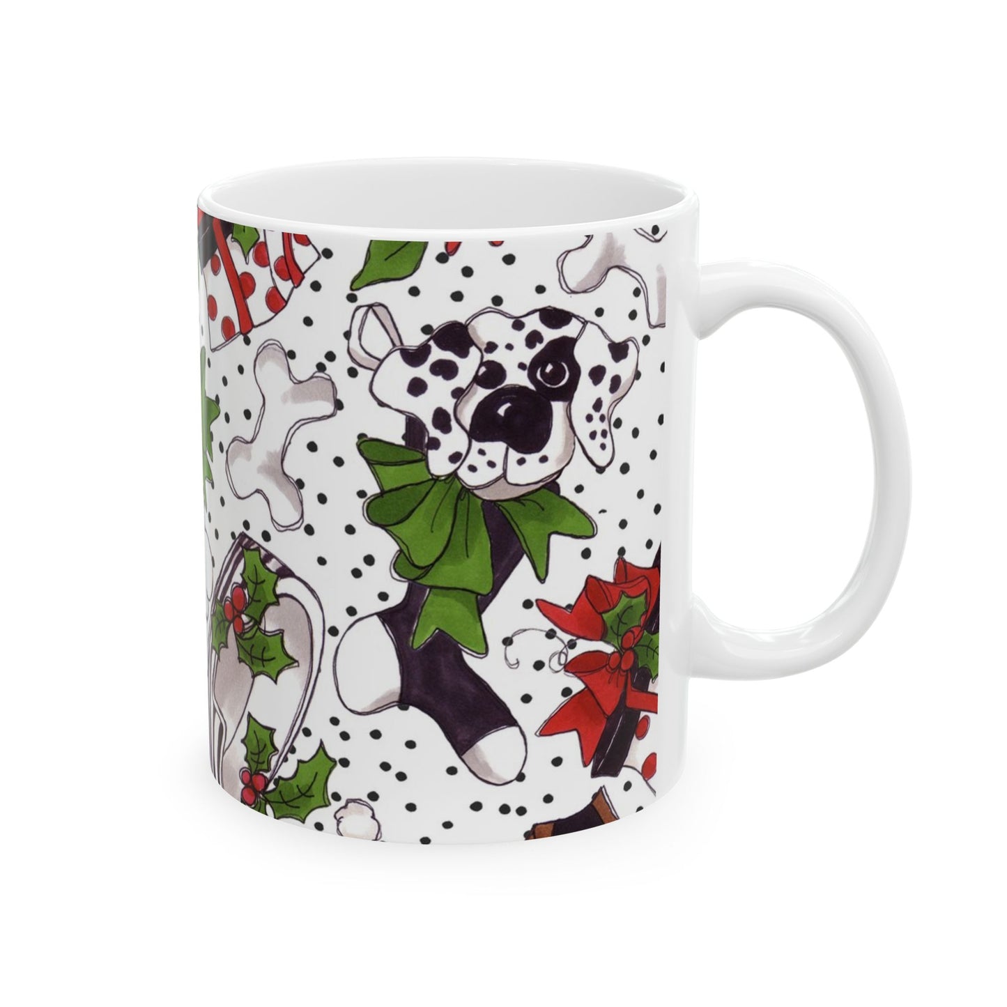 Holiday Fun White / Black Cup