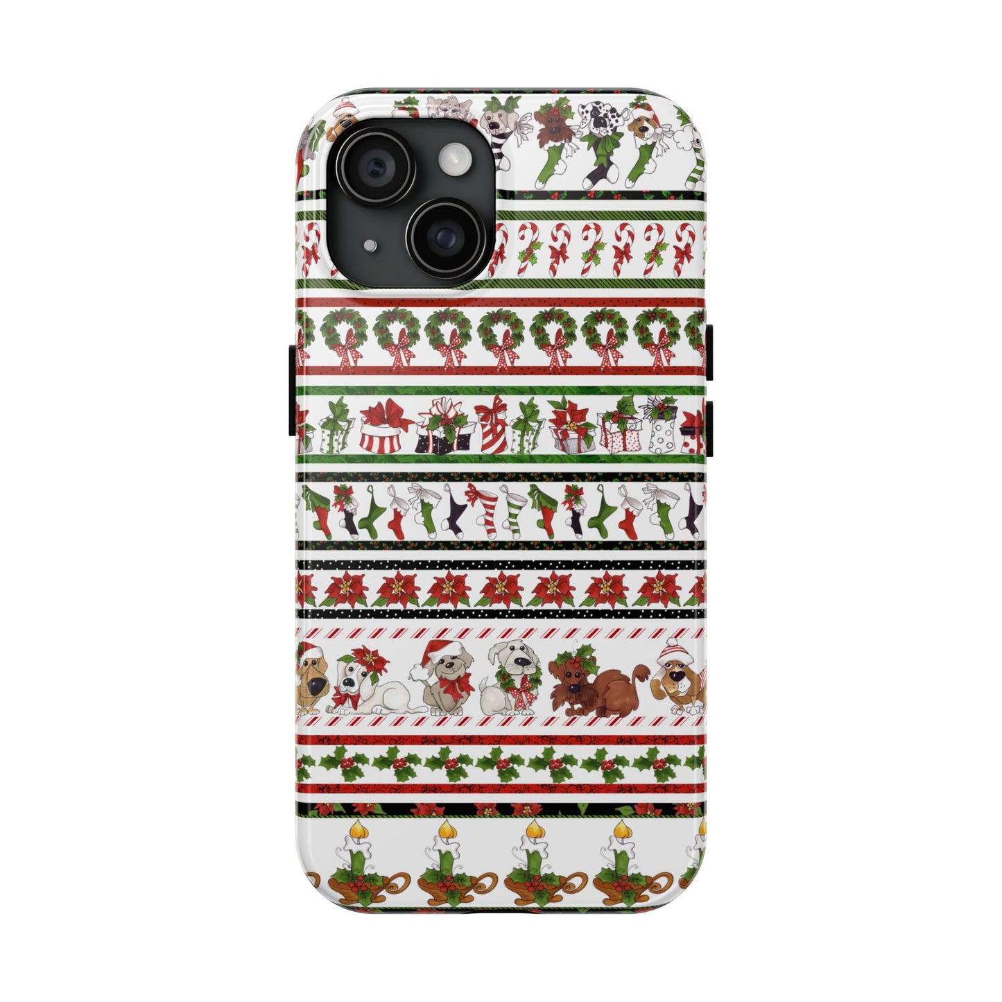 Holiday Borders White Phone Case