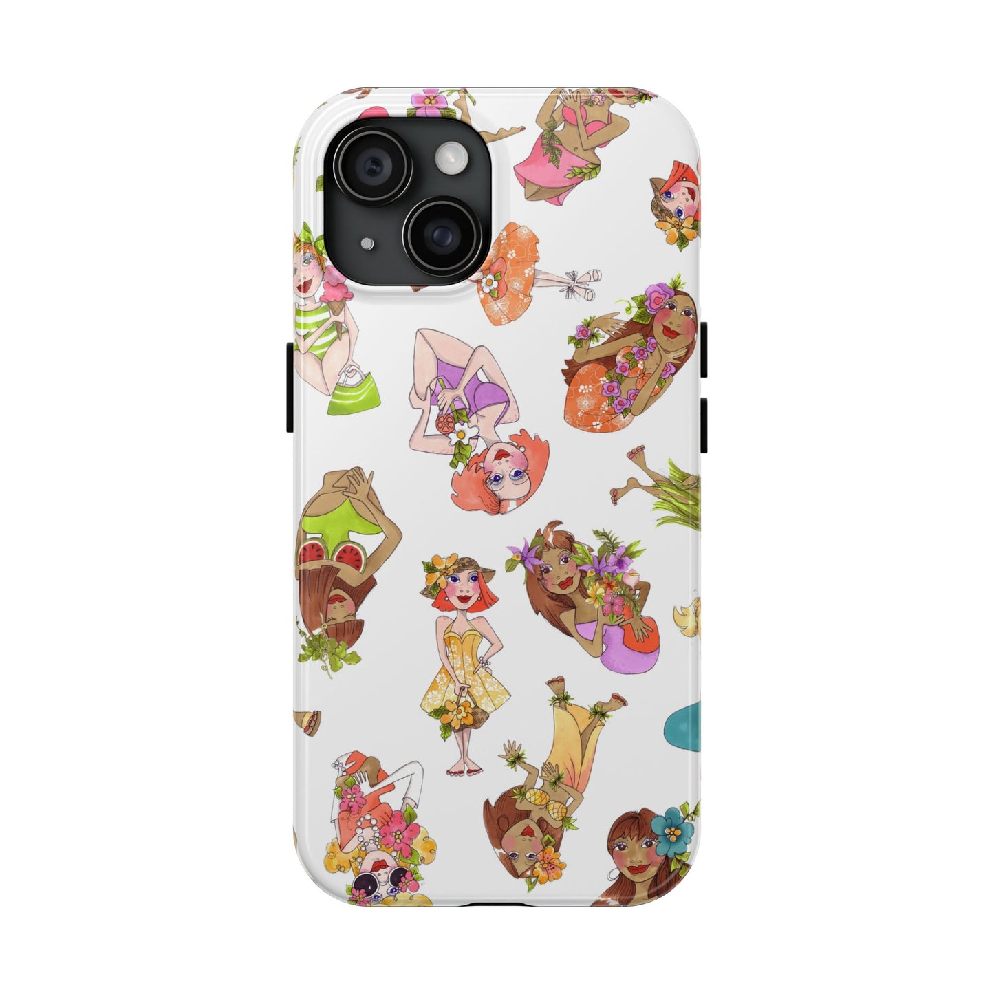 Island Toss White Phone Case