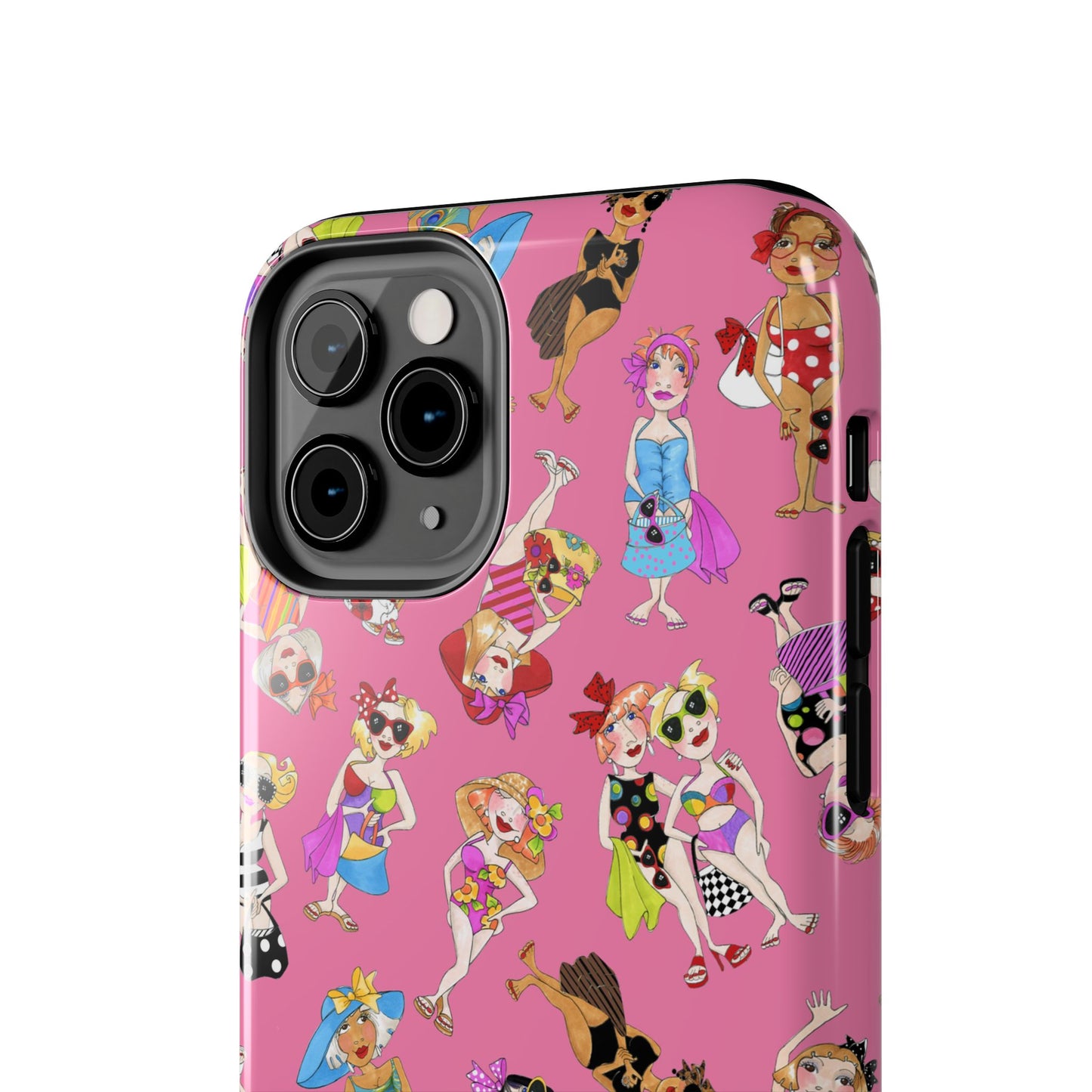 Tossed Beauties Pink Phone Case