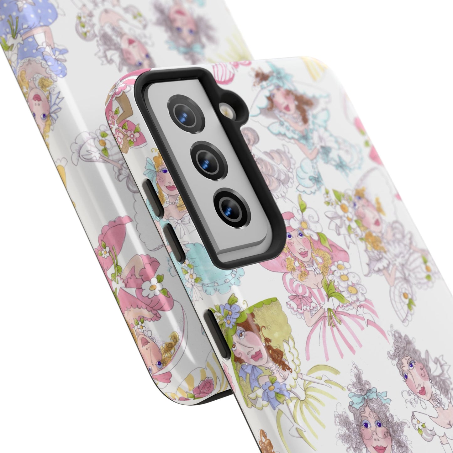 Tossed Belles White Phone Case