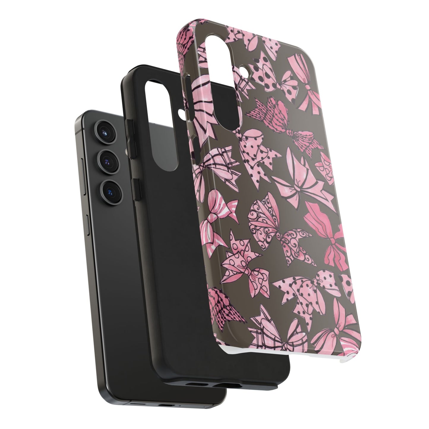 Blushing Bows Mocha Phone Case