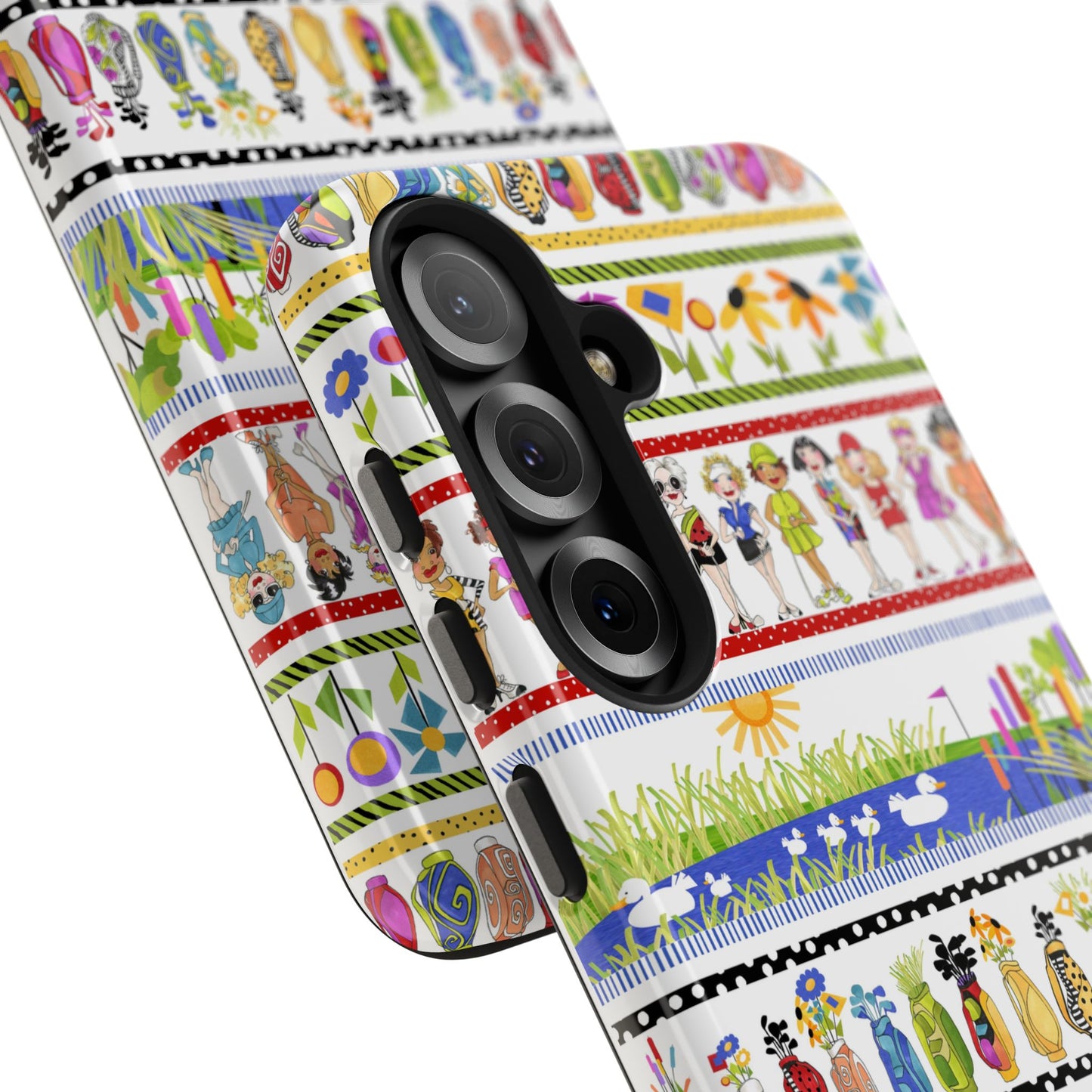 Golf Borders White Phone Case