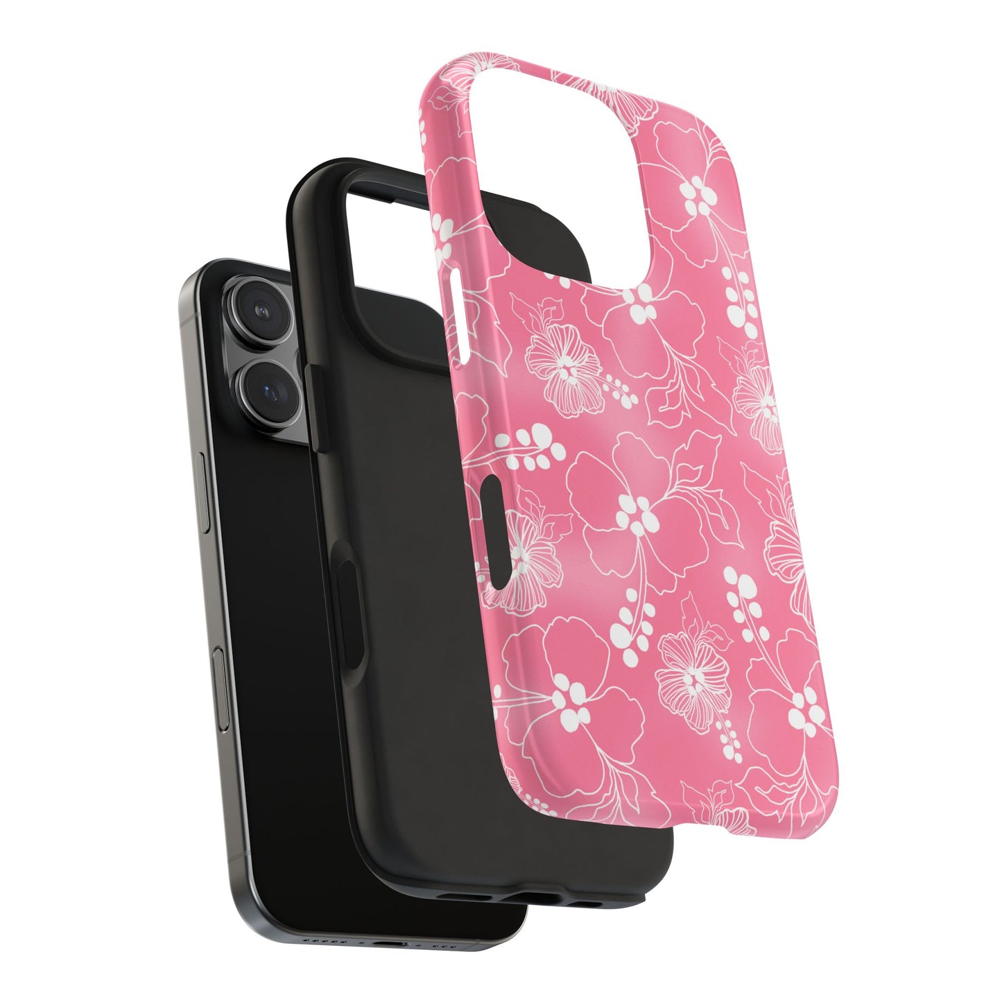 Lacey Hibiscus Pink Phone Case