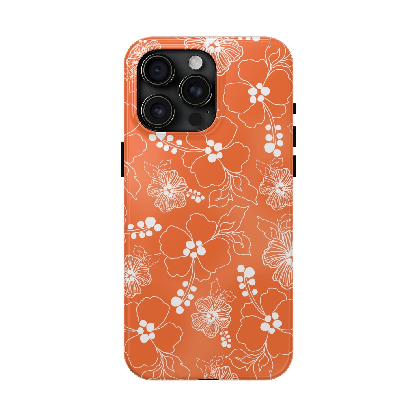 Lacey Hibiscus Coral Phone Case