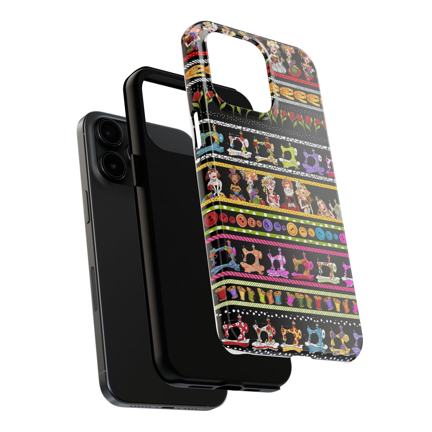 Curious Border Black Phone Case