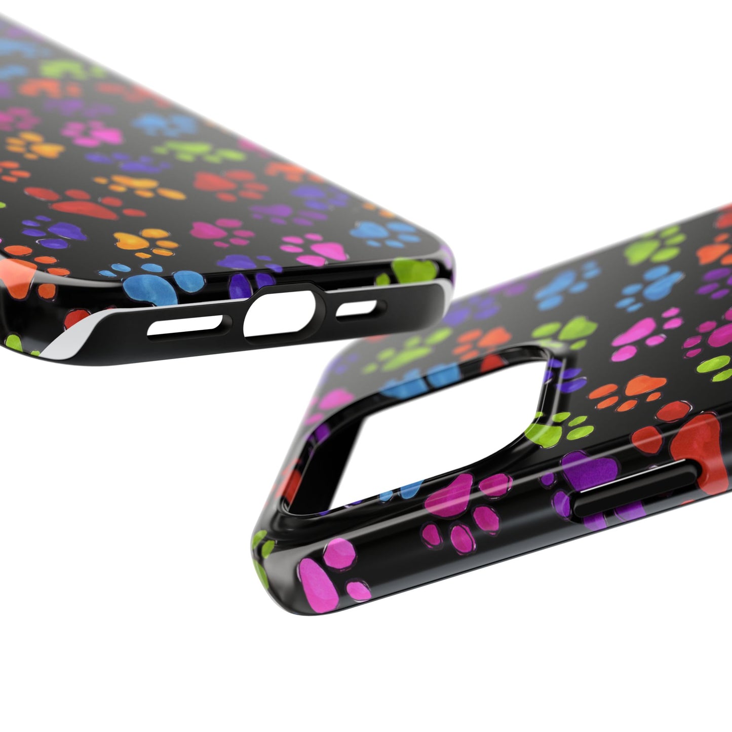 Fancy Paws Black Phone Case