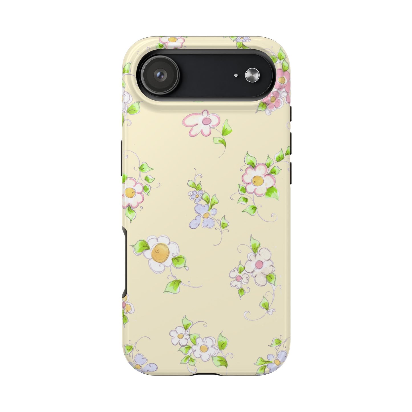 Precious Posies Yellow Phone Case
