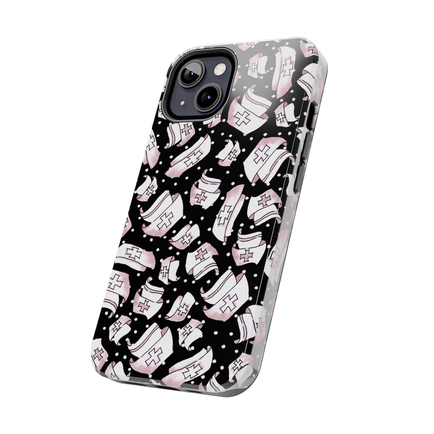 Med Hats Black Phone Case